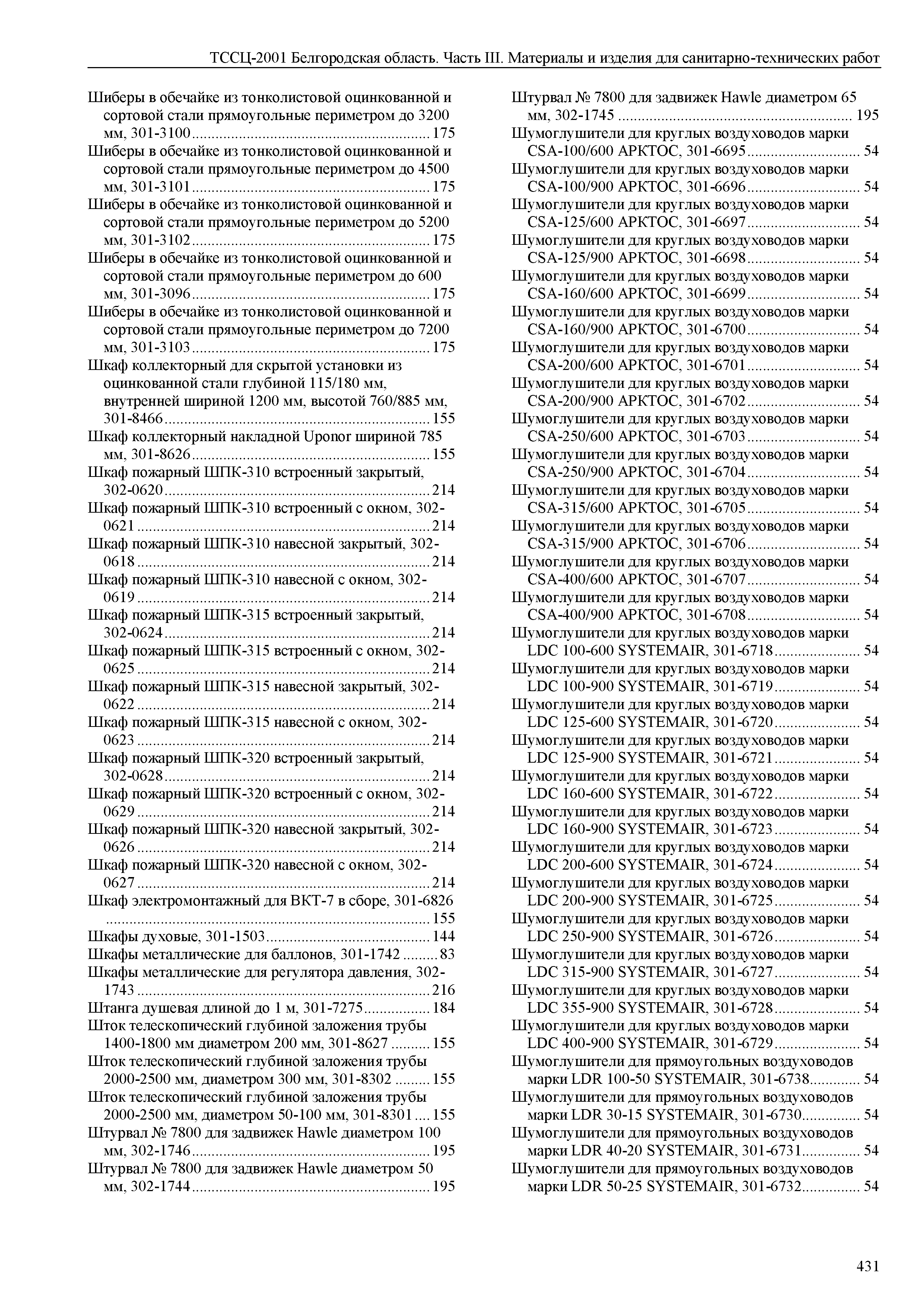 ТССЦ Белгородская область 03-2001