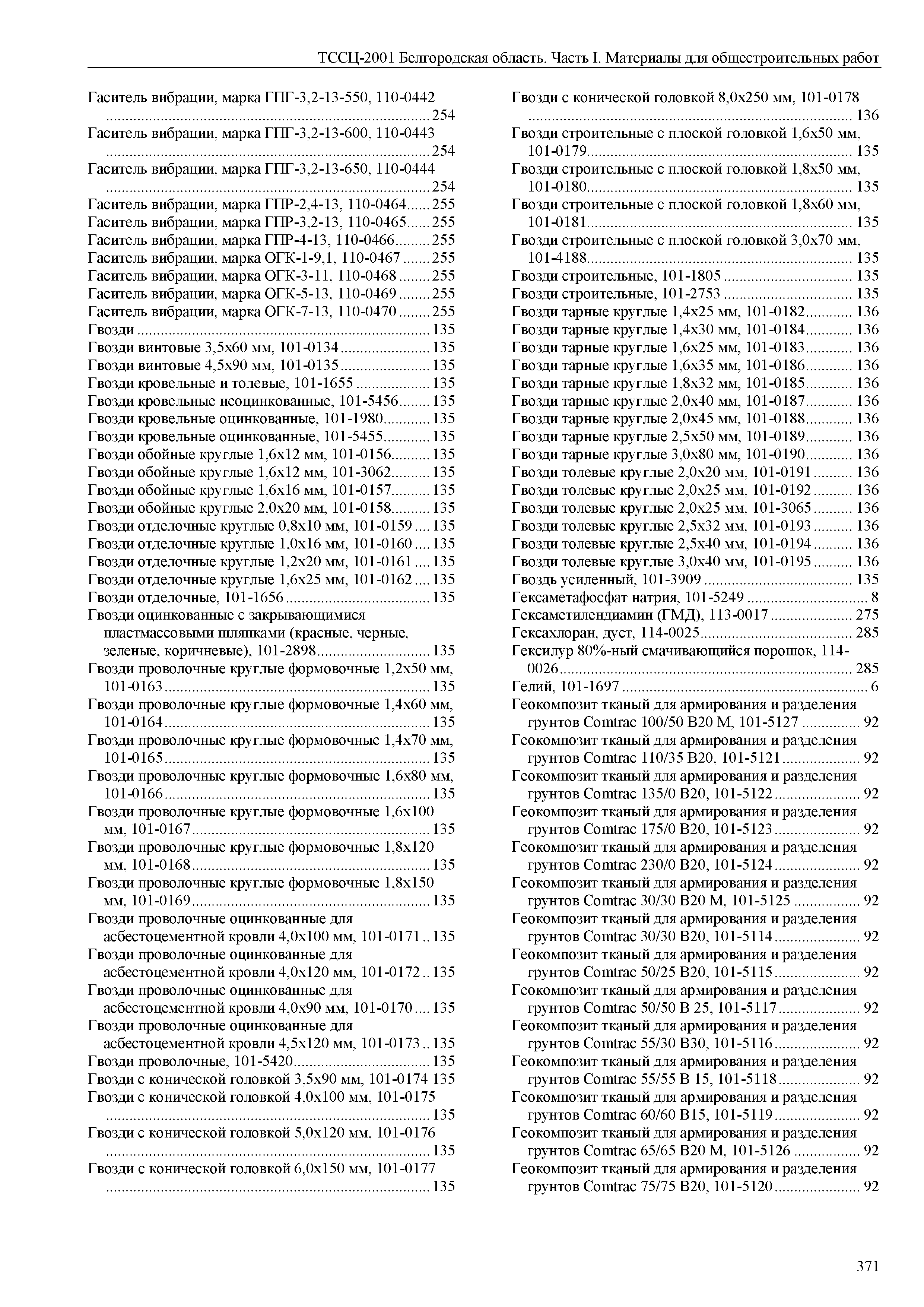 ТССЦ Белгородская область 01-2001