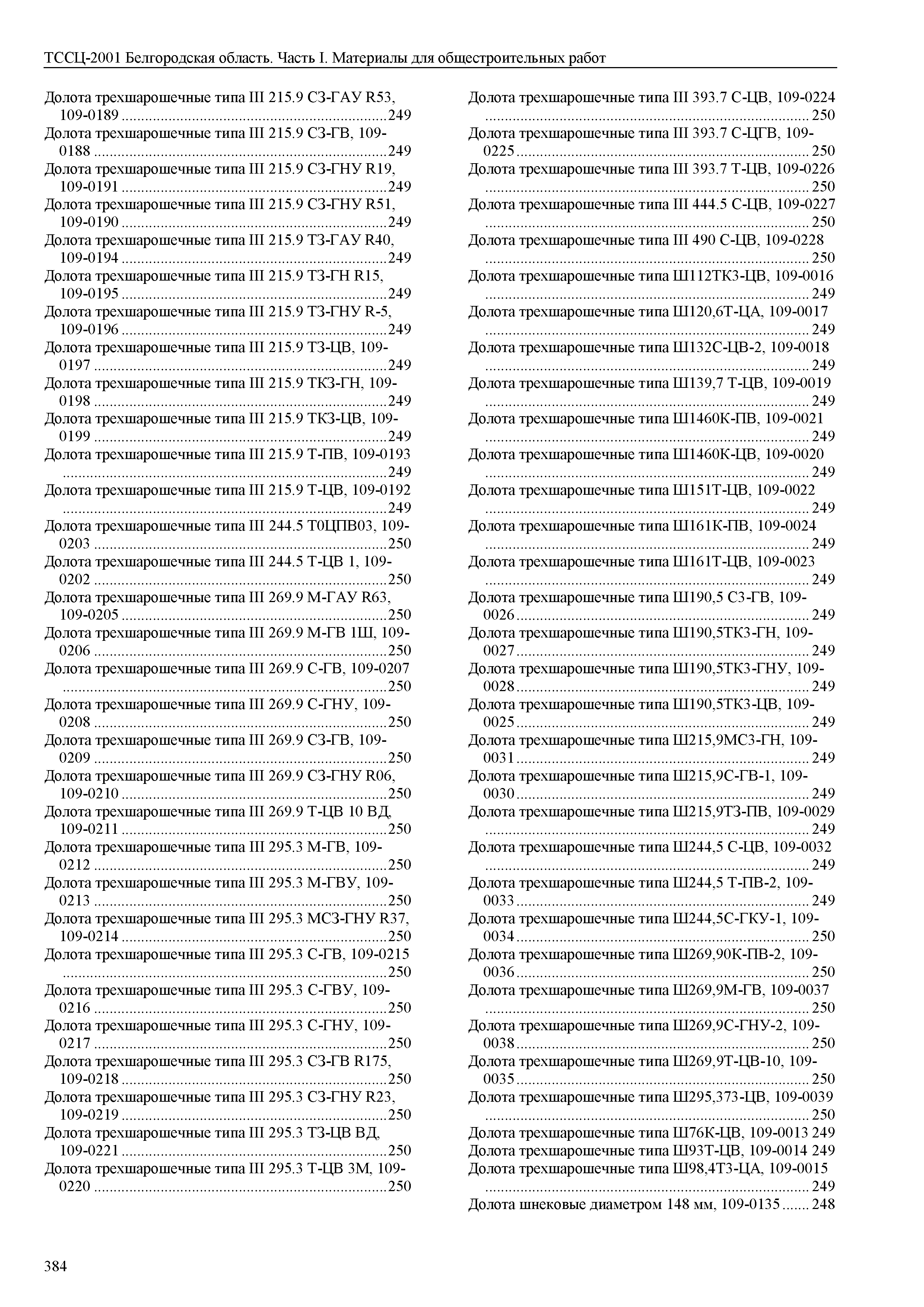 ТССЦ Белгородская область 01-2001