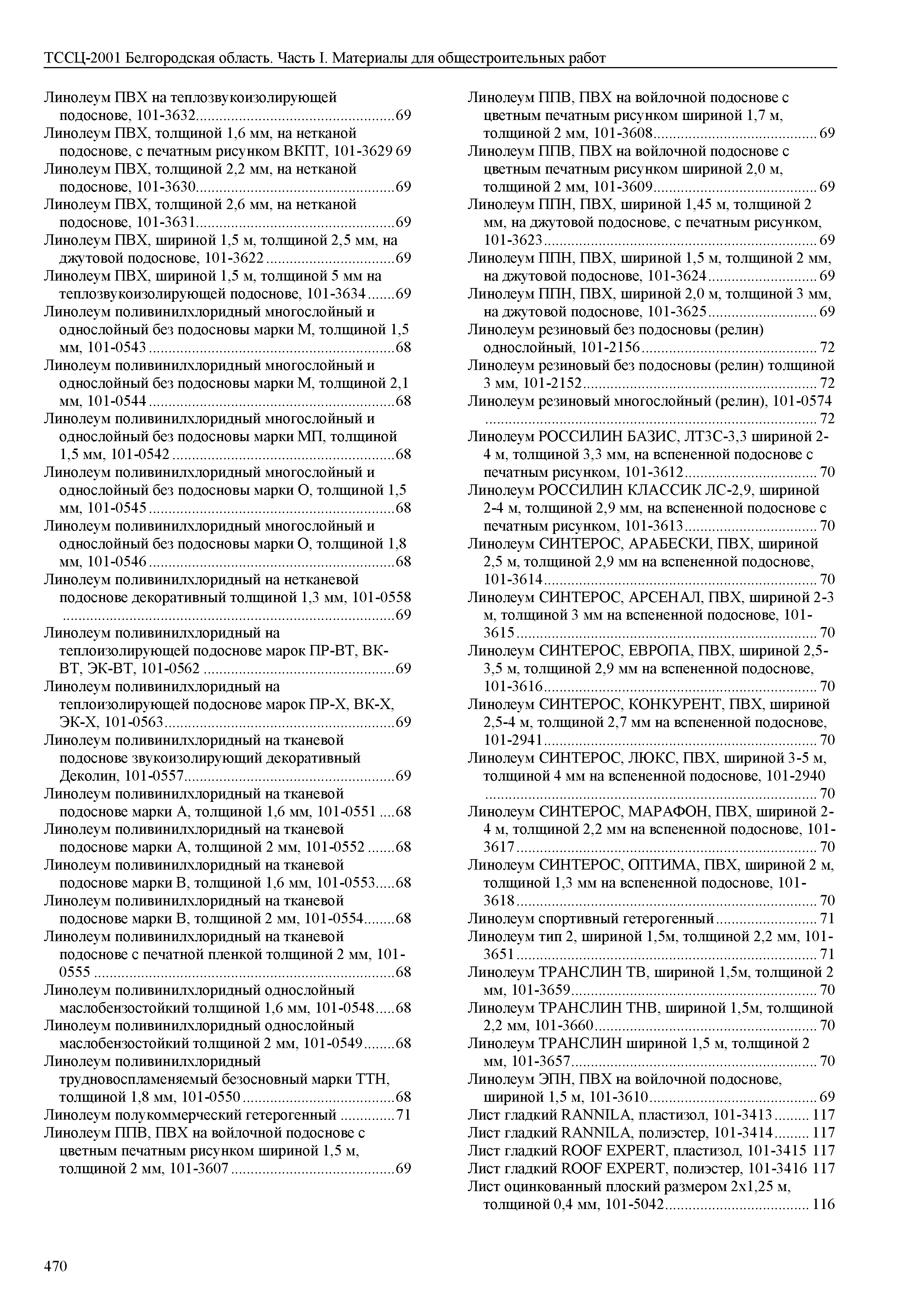 ТССЦ Белгородская область 01-2001