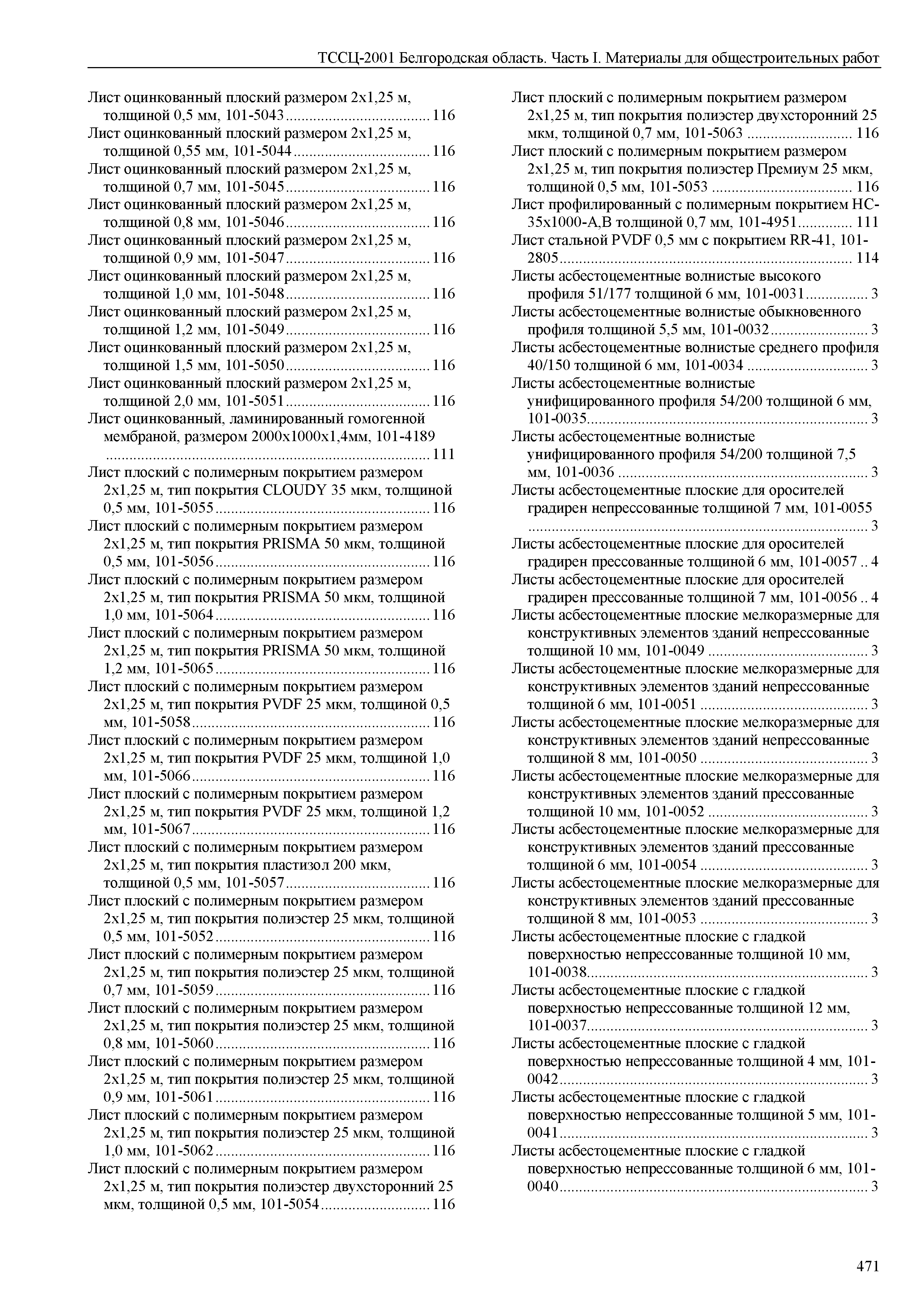 ТССЦ Белгородская область 01-2001