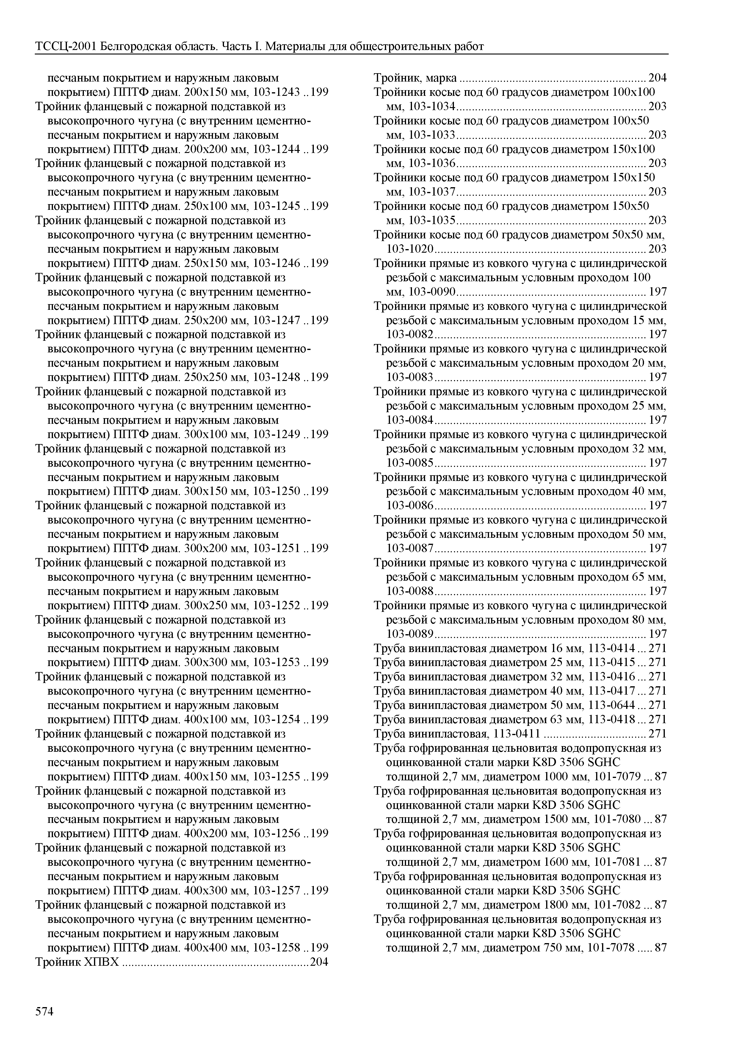 ТССЦ Белгородская область 01-2001