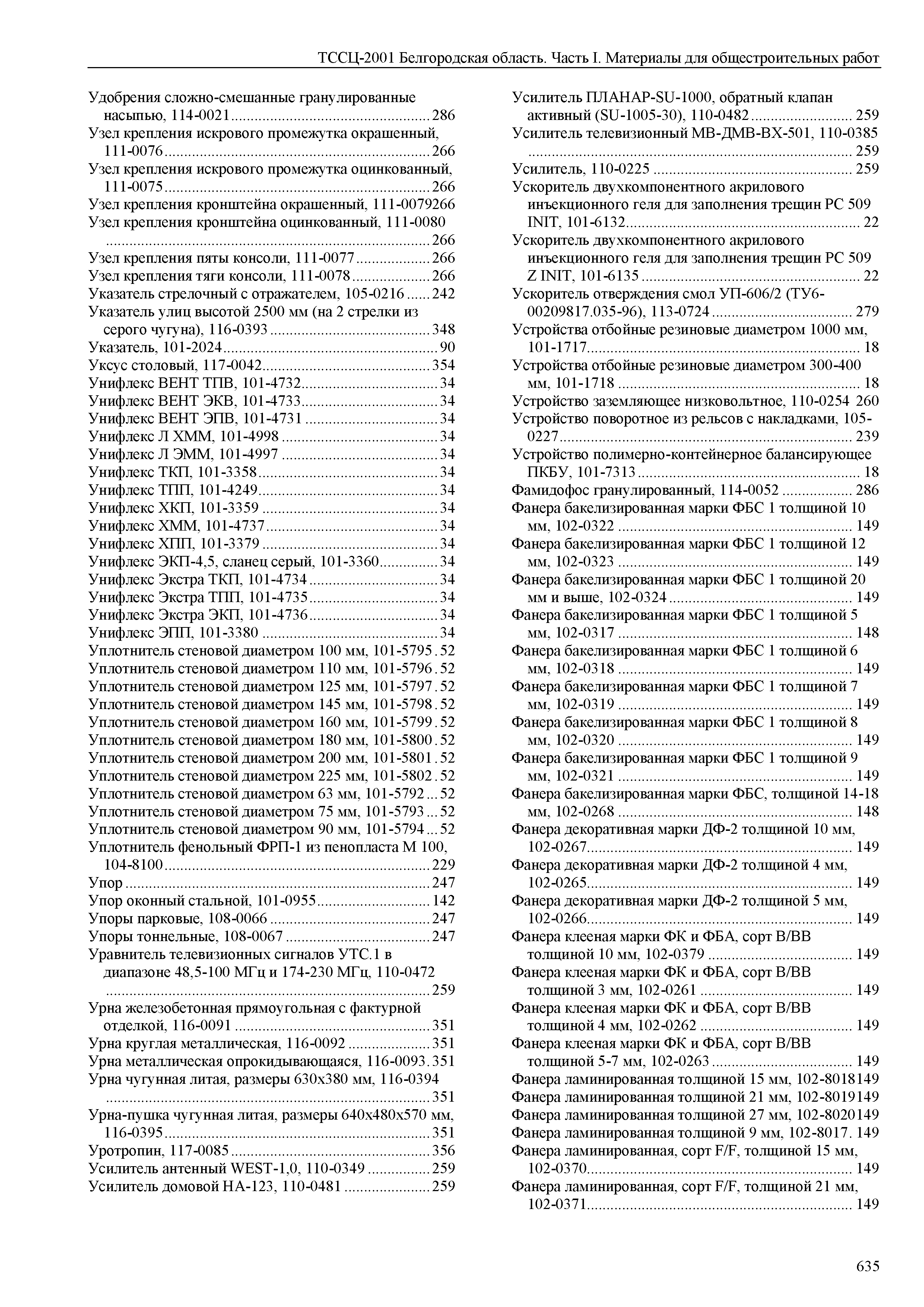 ТССЦ Белгородская область 01-2001