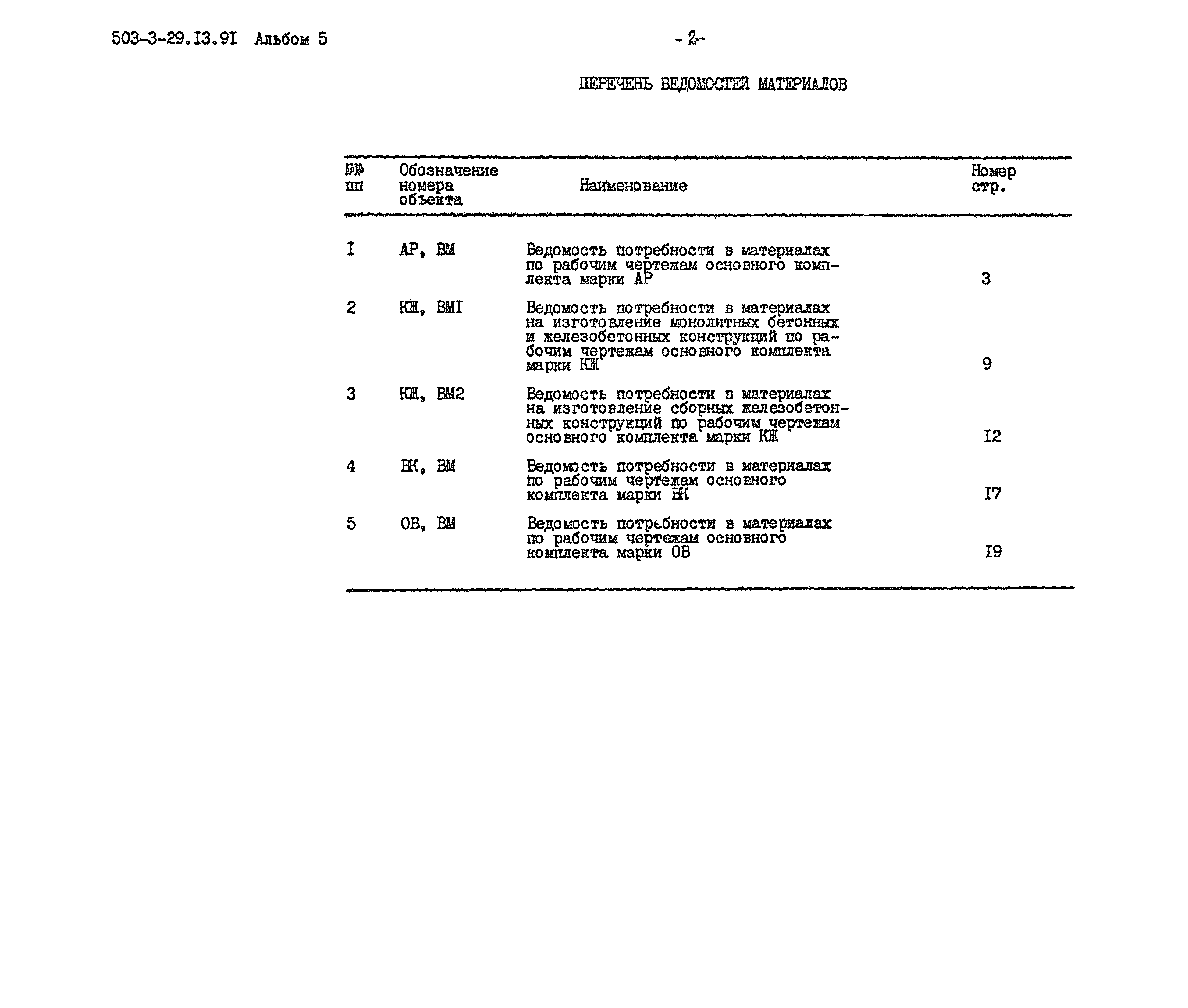 Типовой проект 503-3-29.13.91