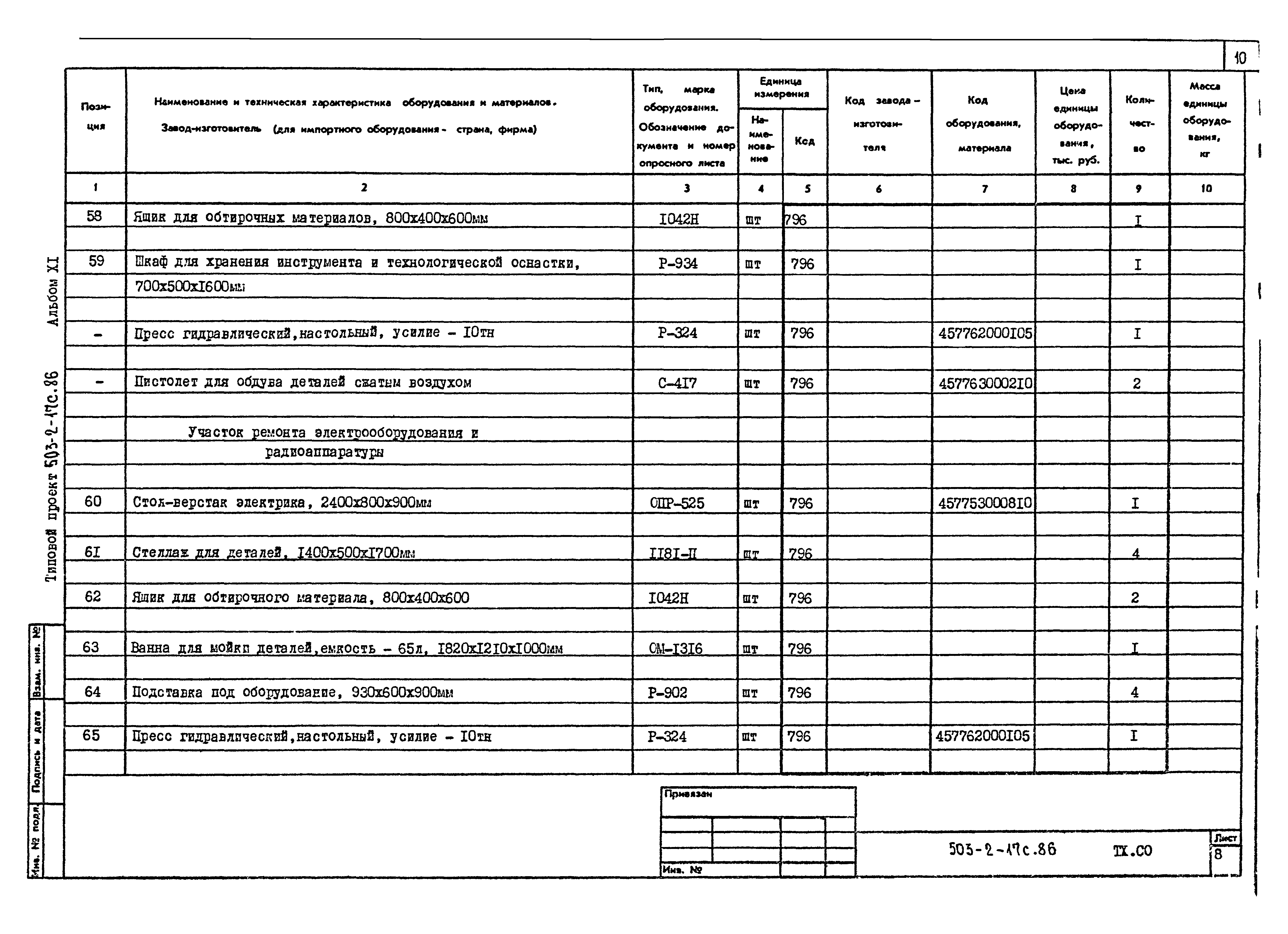Типовой проект 503-2-17с.86