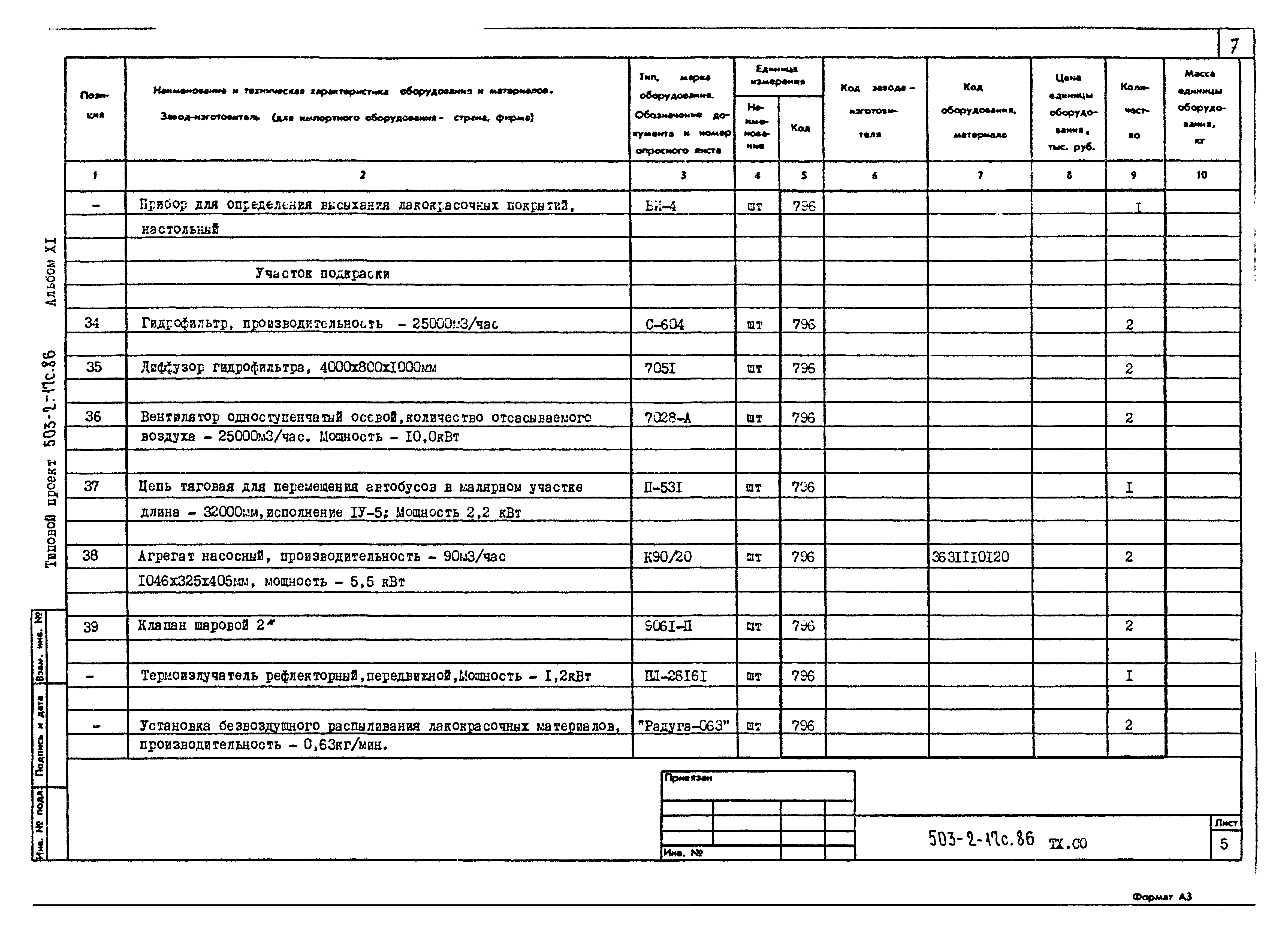 Типовой проект 503-2-17с.86