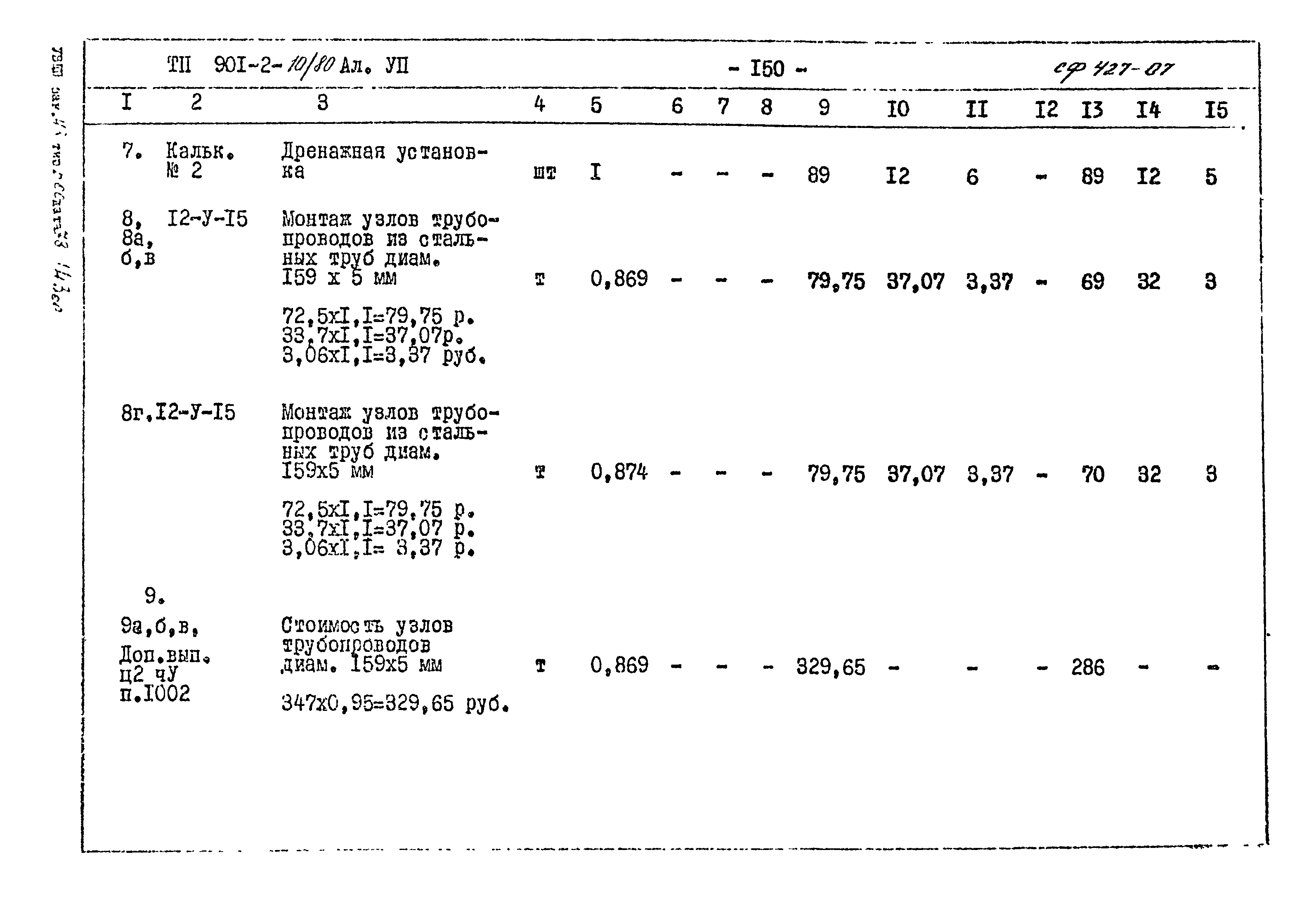 Типовой проект 901-2-10/80