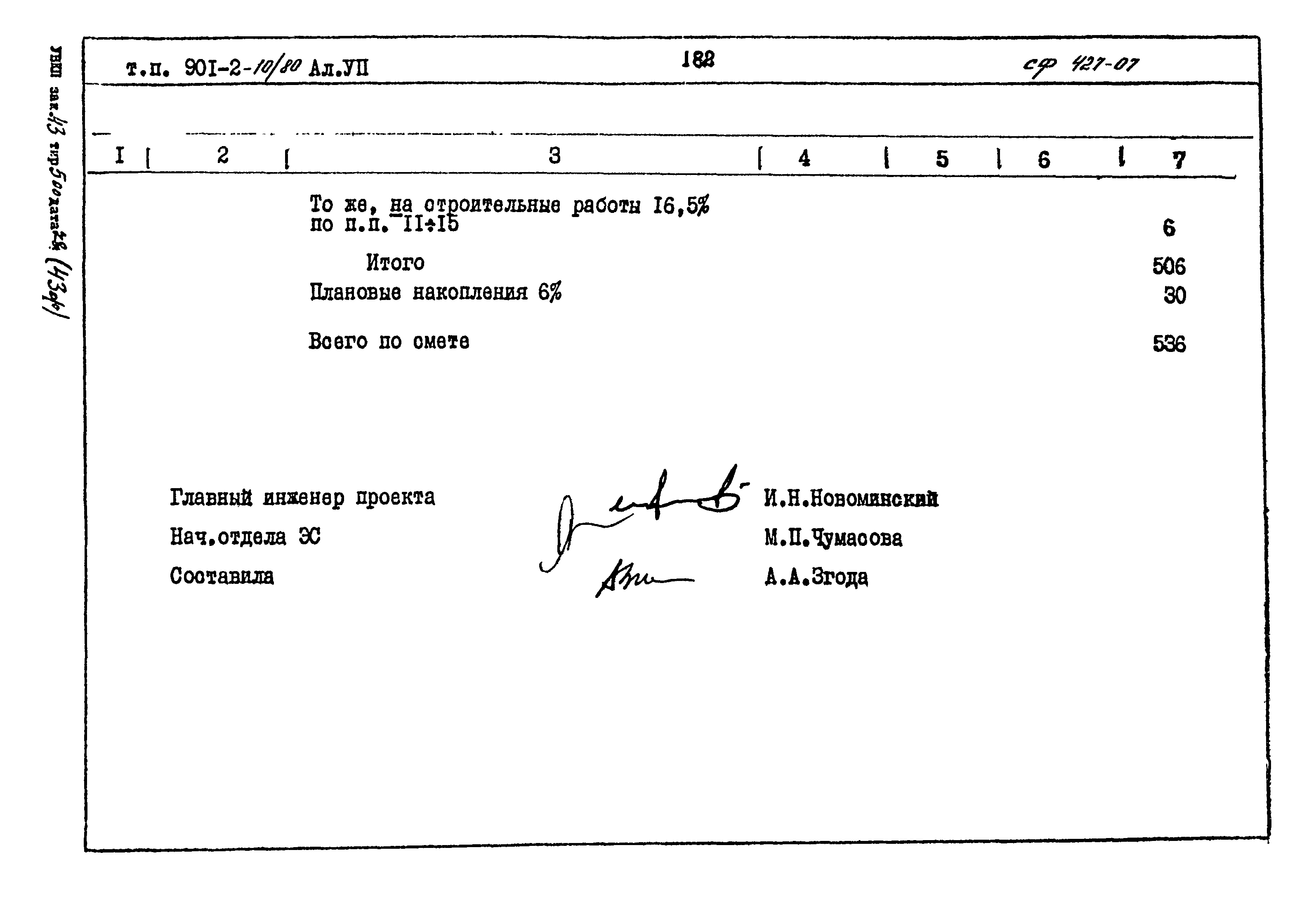 Типовой проект 901-2-10/80