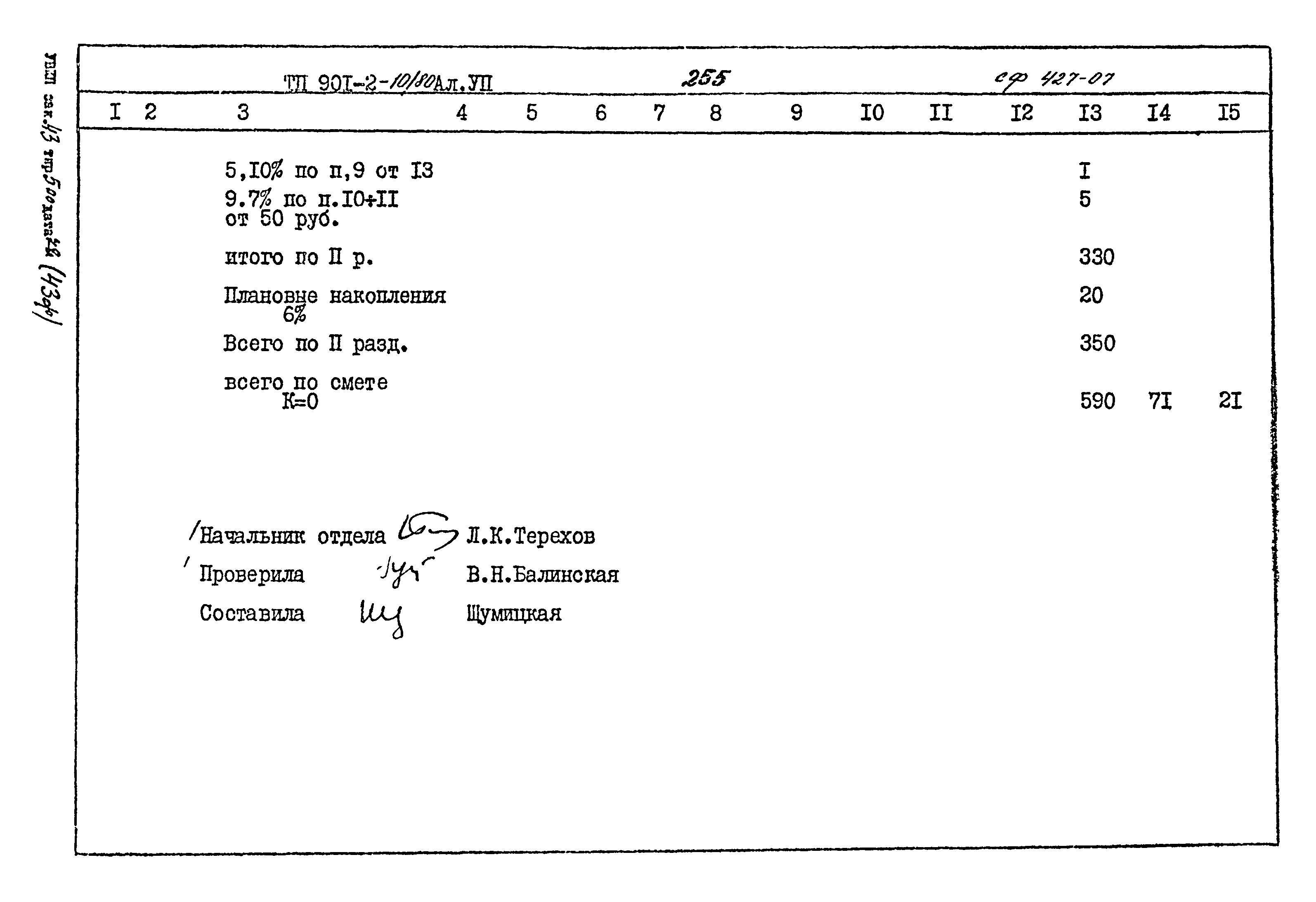 Типовой проект 901-2-10/80