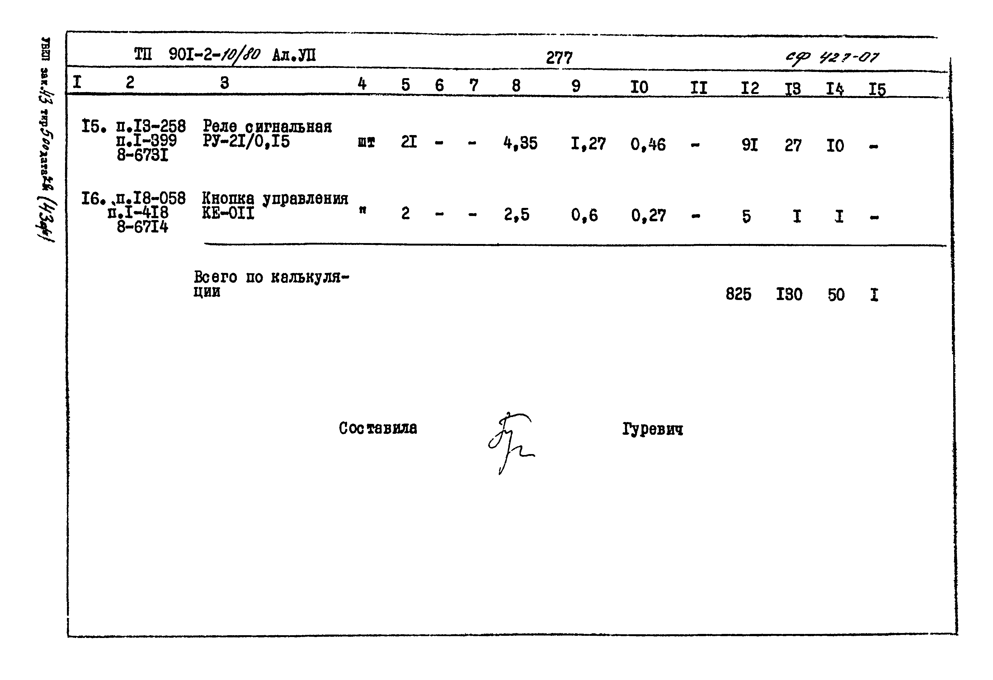 Типовой проект 901-2-10/80