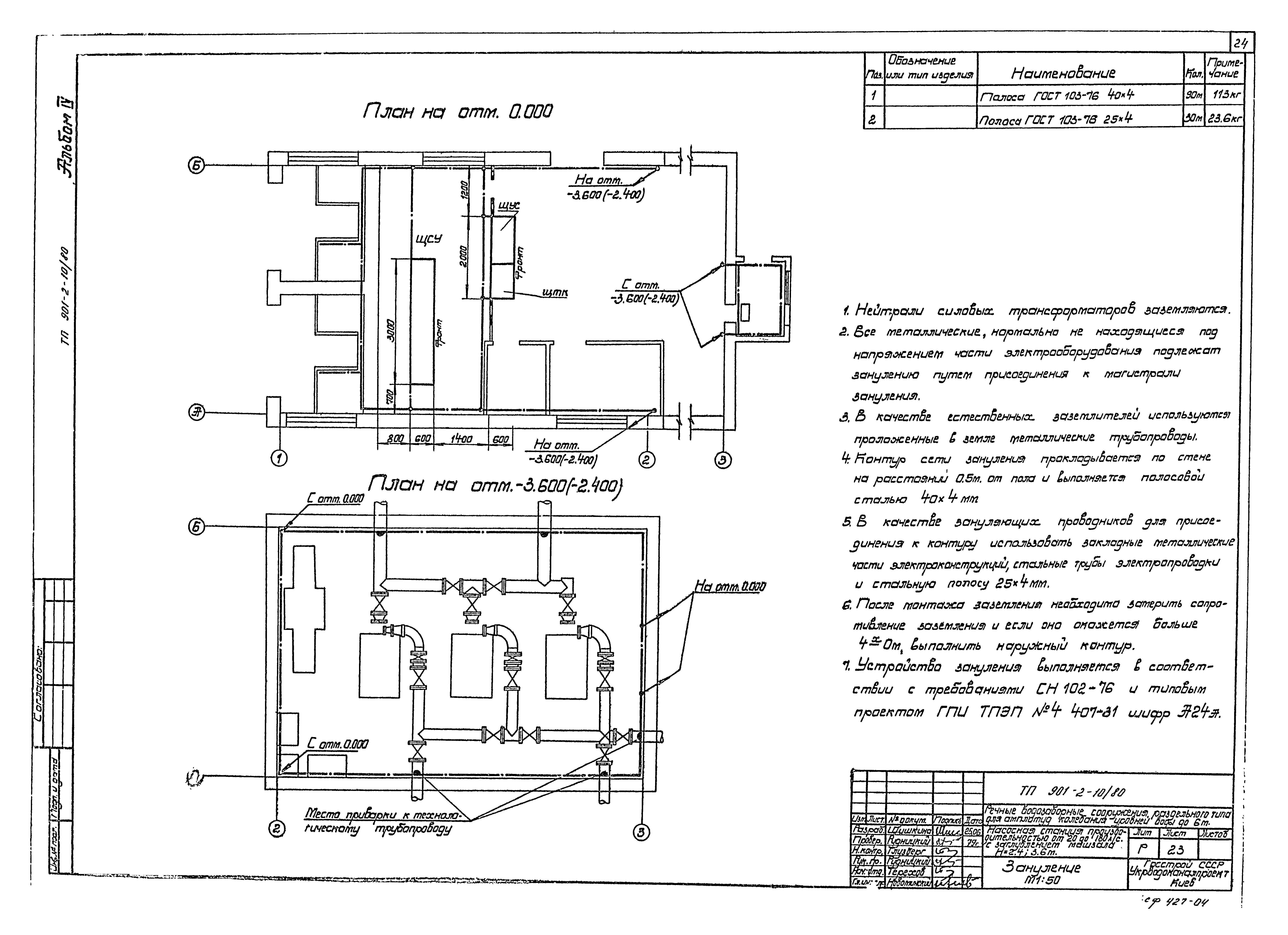 Типовой проект 901-2-10/80