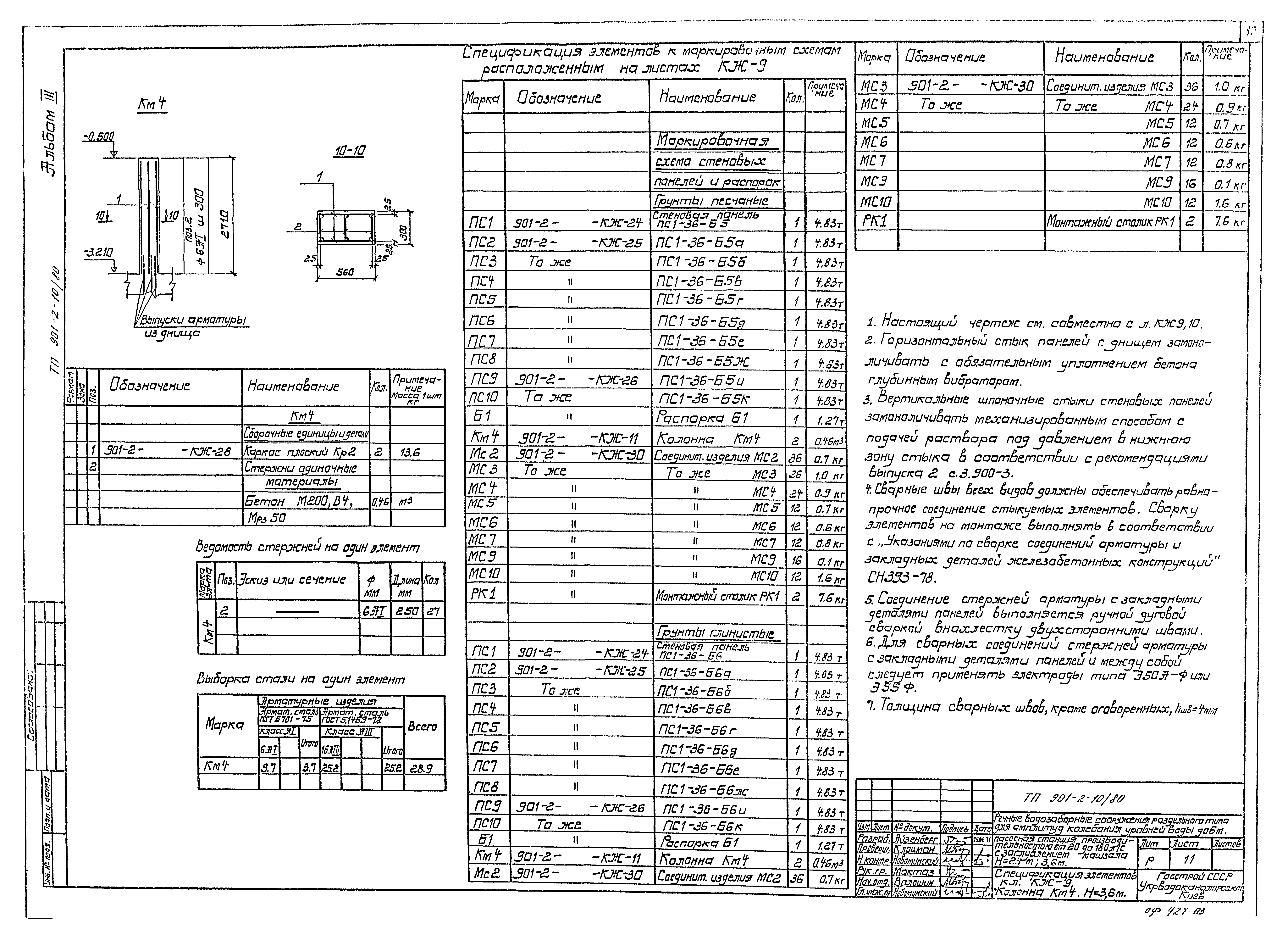 Типовой проект 901-2-10/80