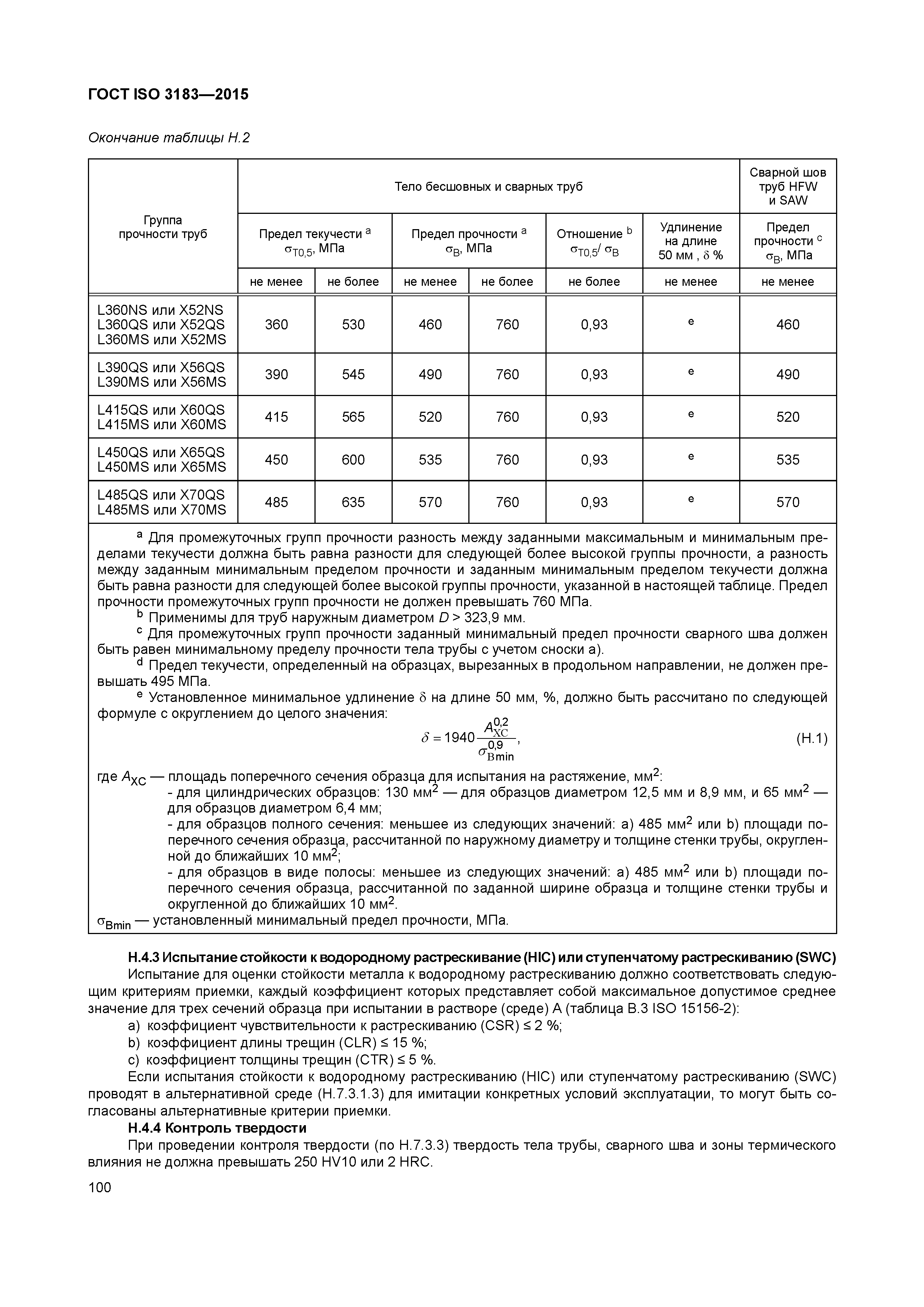 ГОСТ ISO 3183-2015