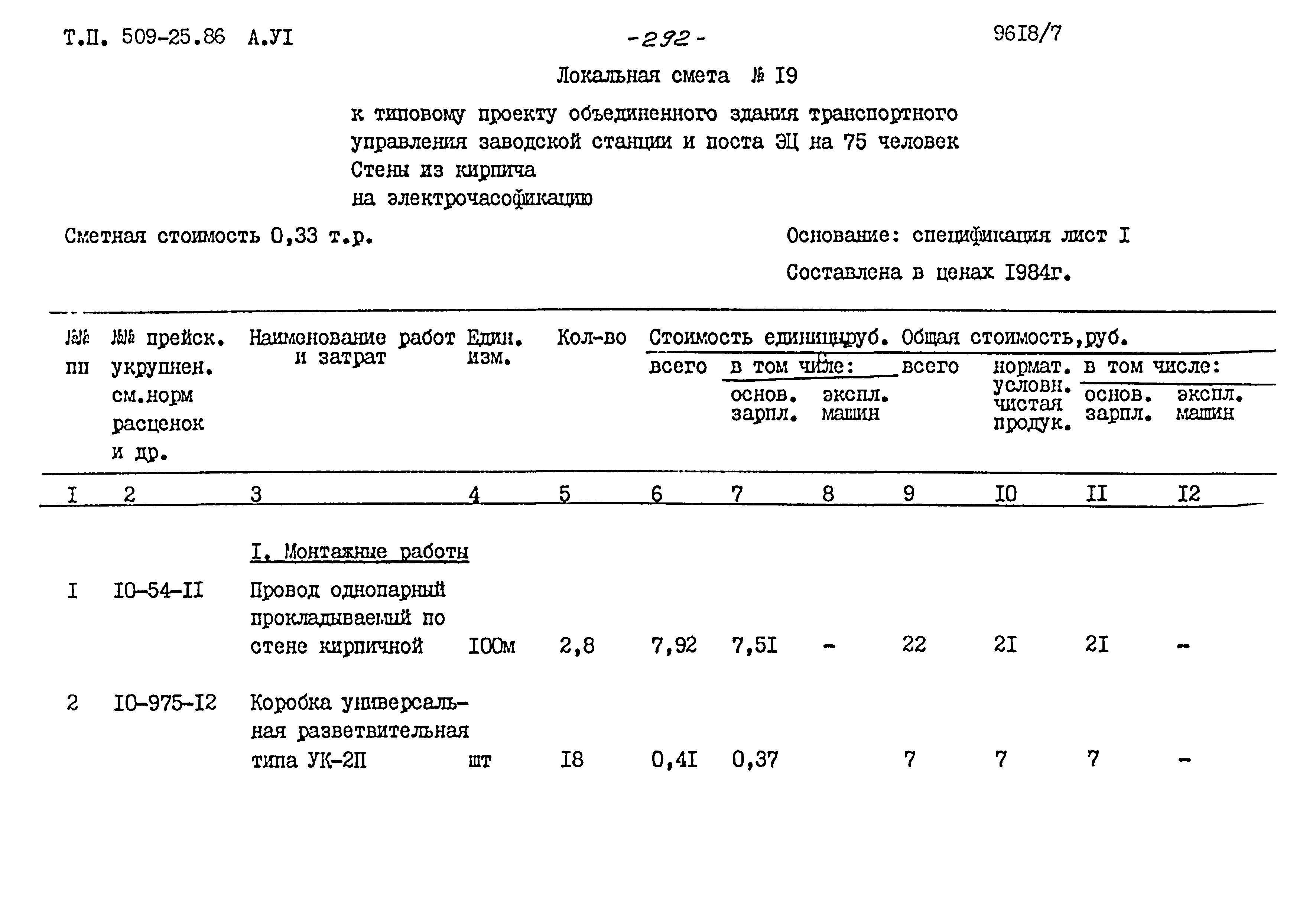 Типовой проект 509-25.86