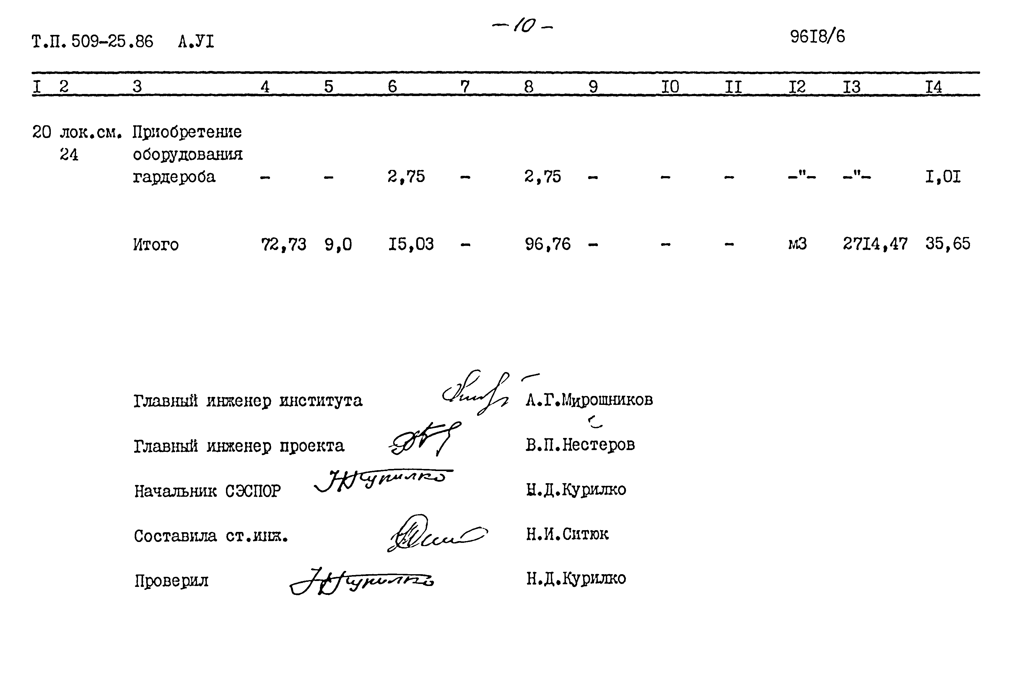 Типовой проект 509-25.86