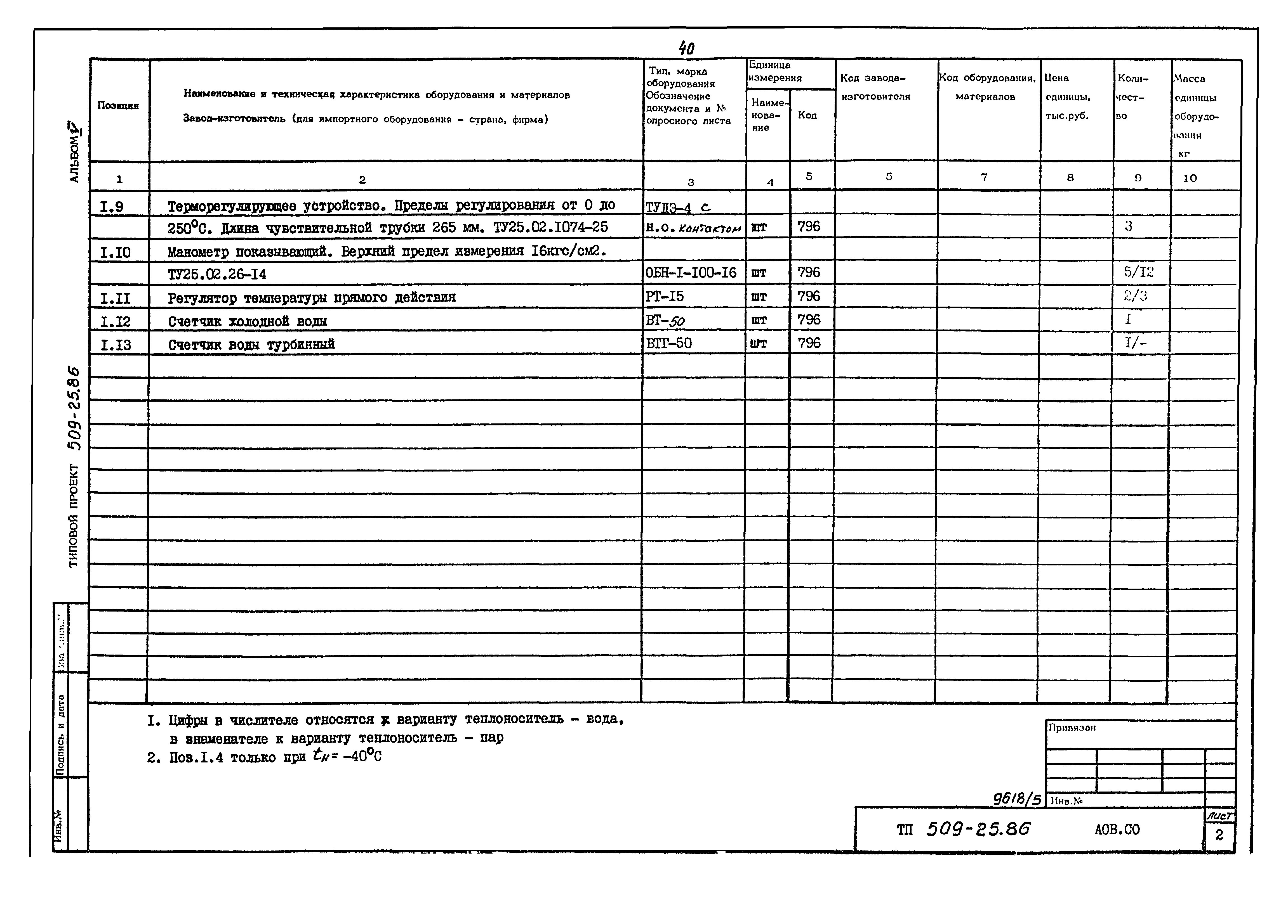 Типовой проект 509-25.86