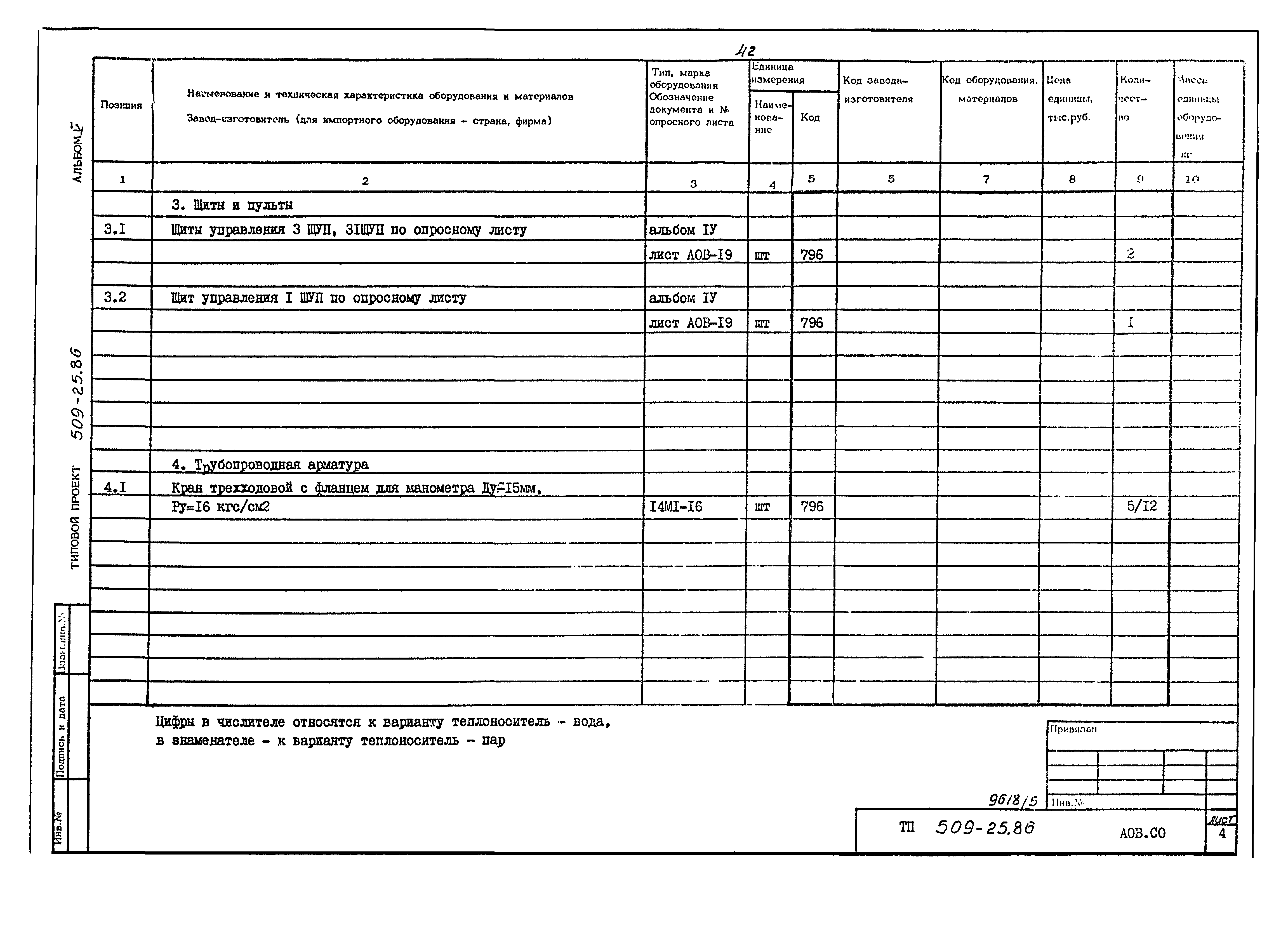 Типовой проект 509-25.86
