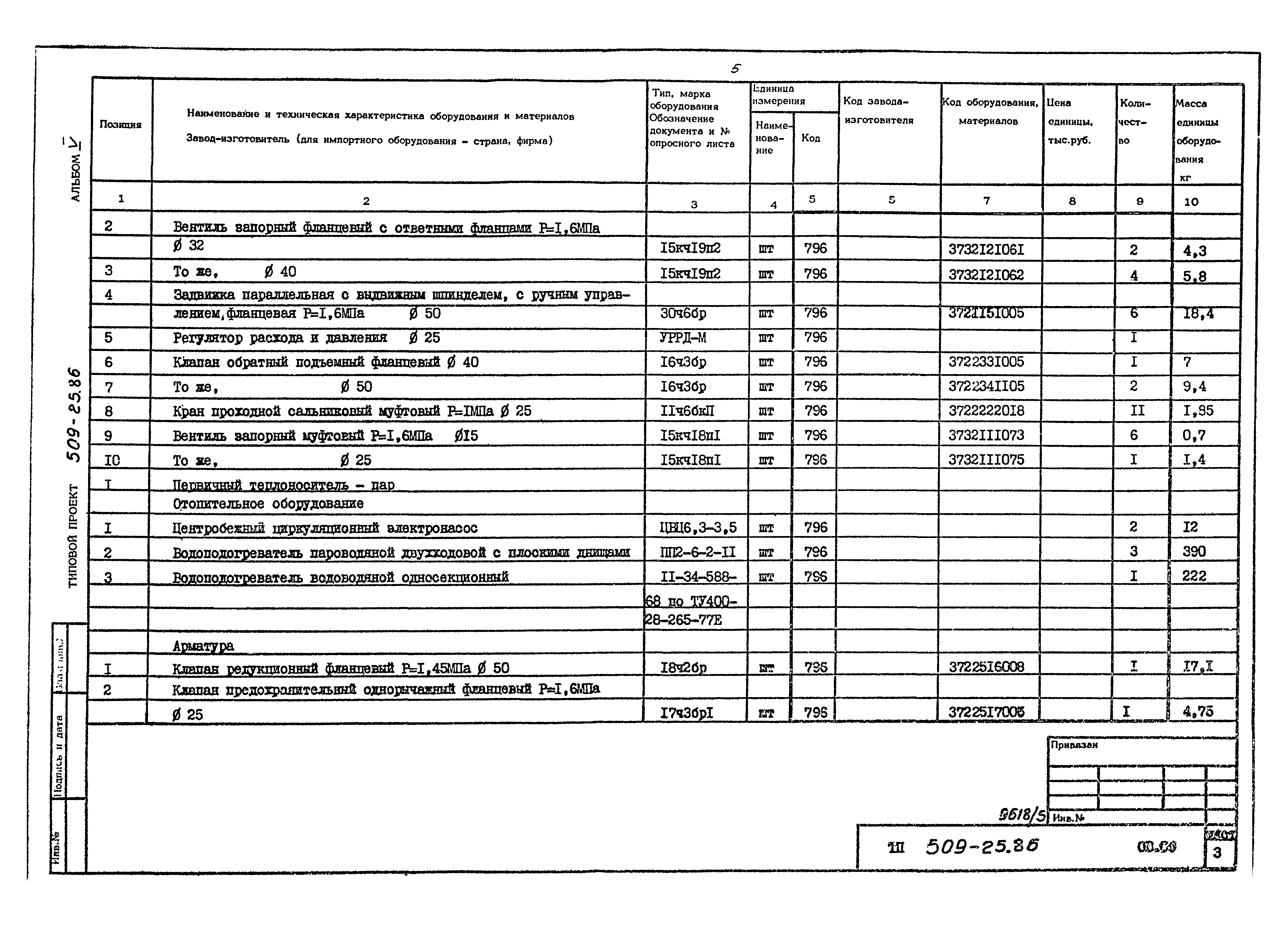 Типовой проект 509-25.86