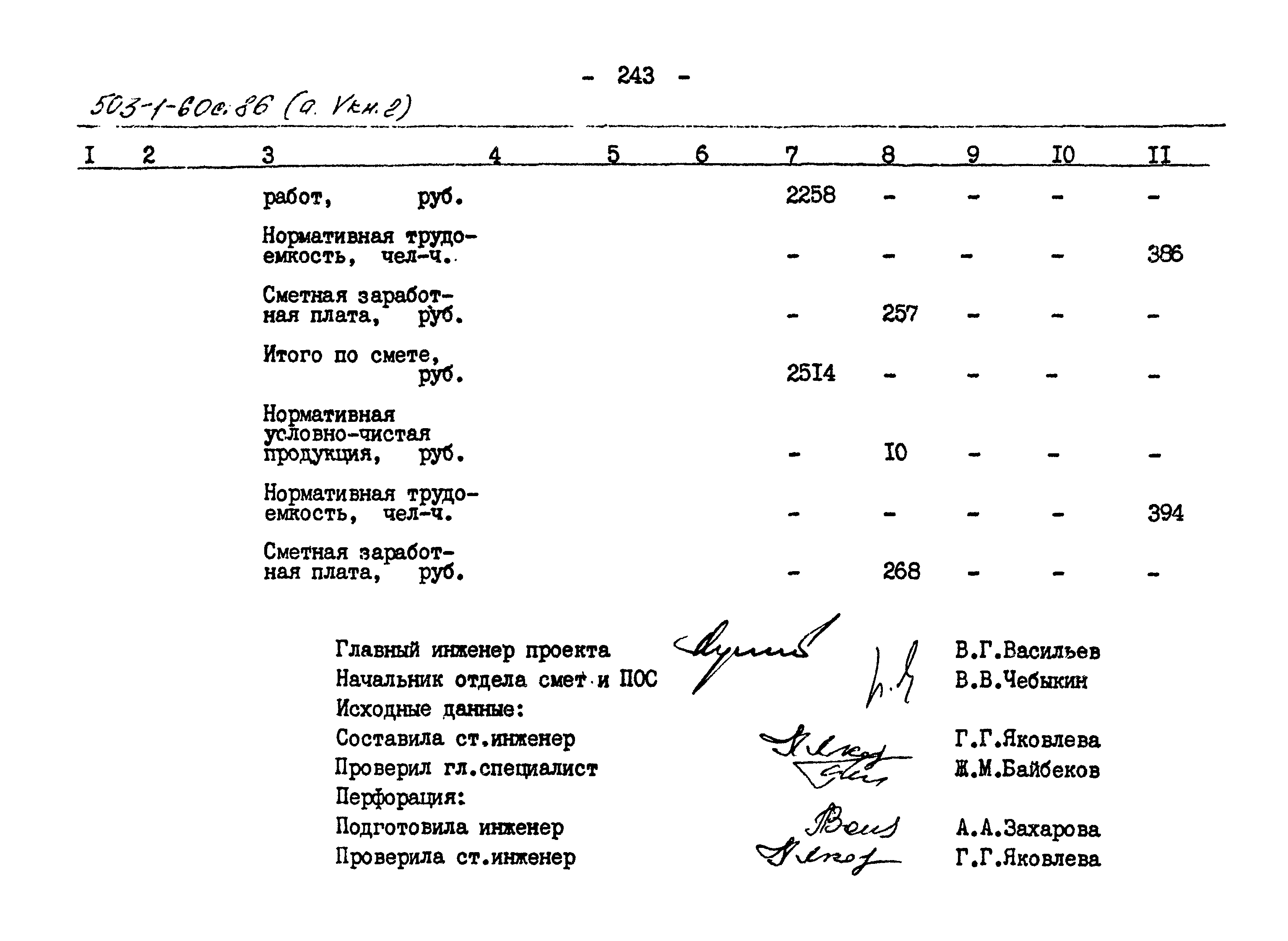 Типовой проект 503-1-60с.86