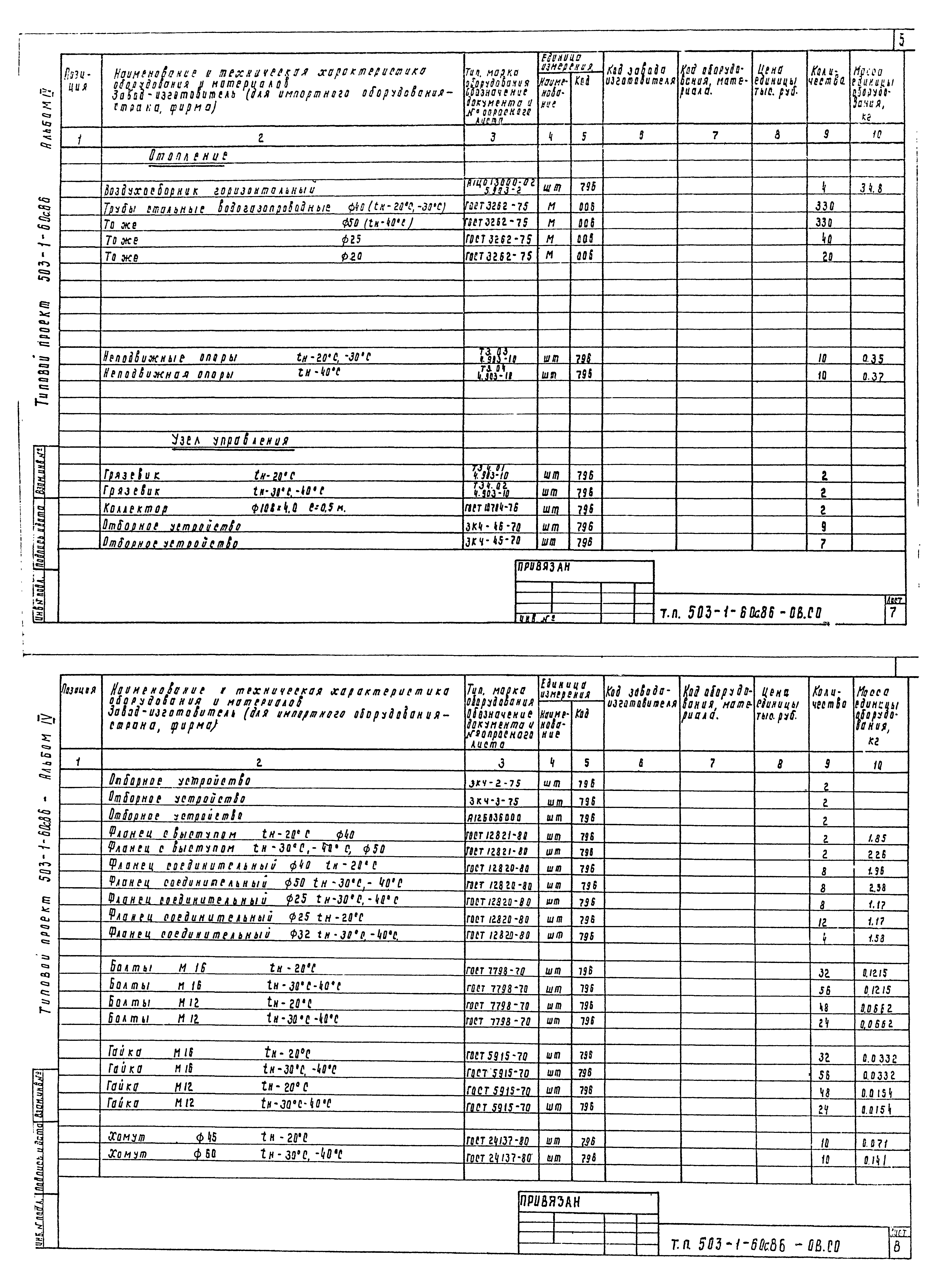 Типовой проект 503-1-60с.86
