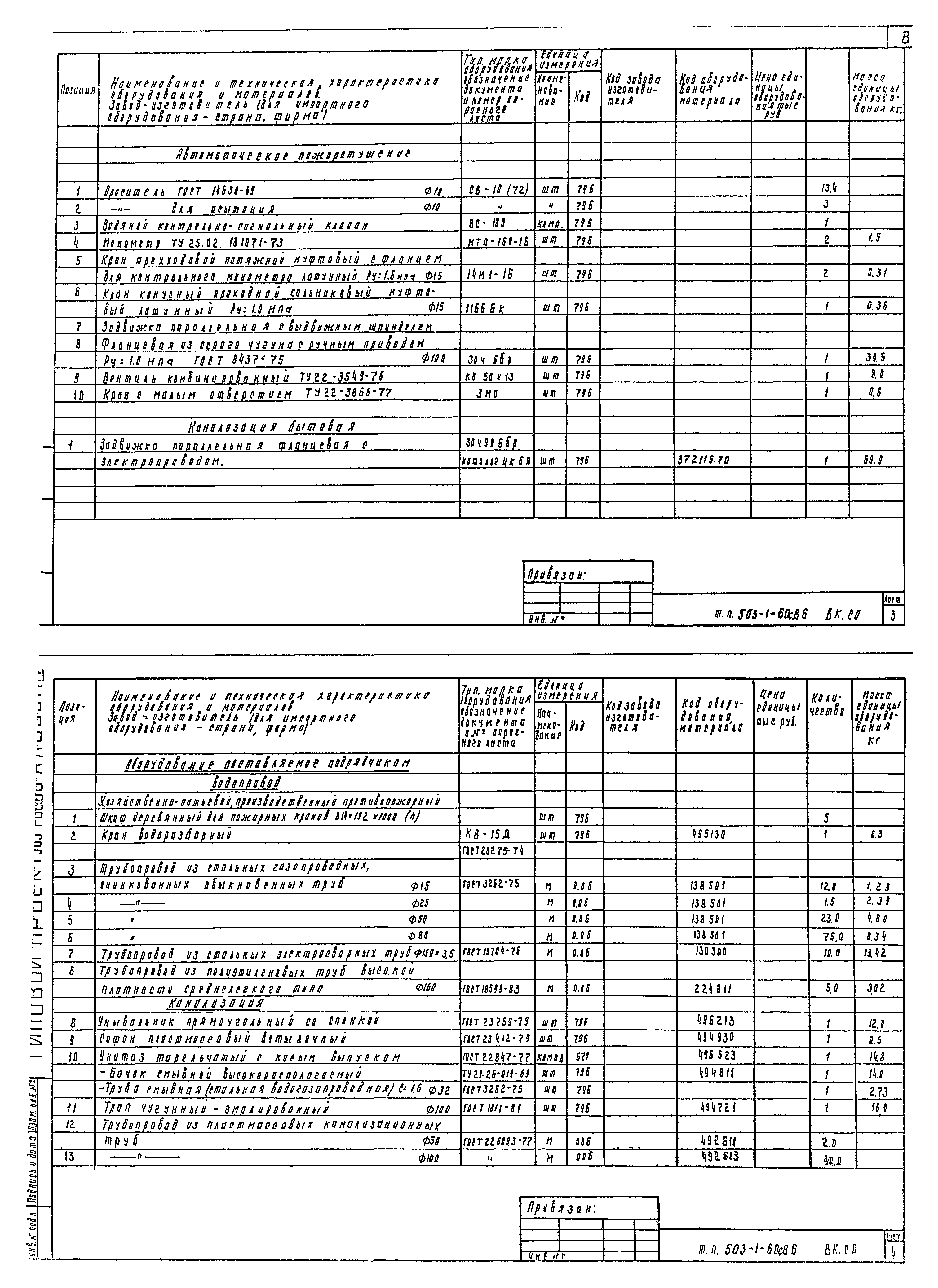 Типовой проект 503-1-60с.86