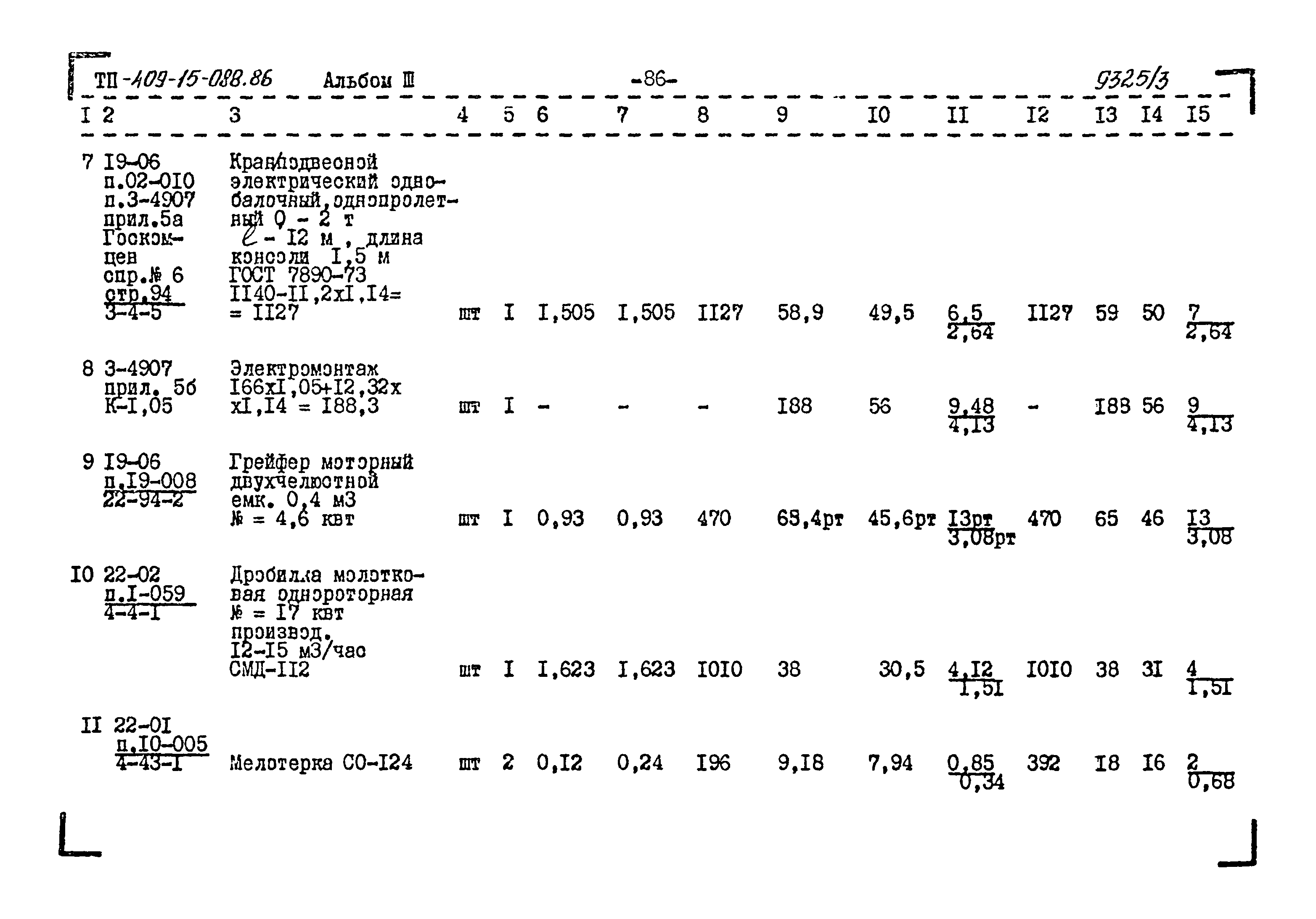 Типовые проектные решения 409-15-088.86