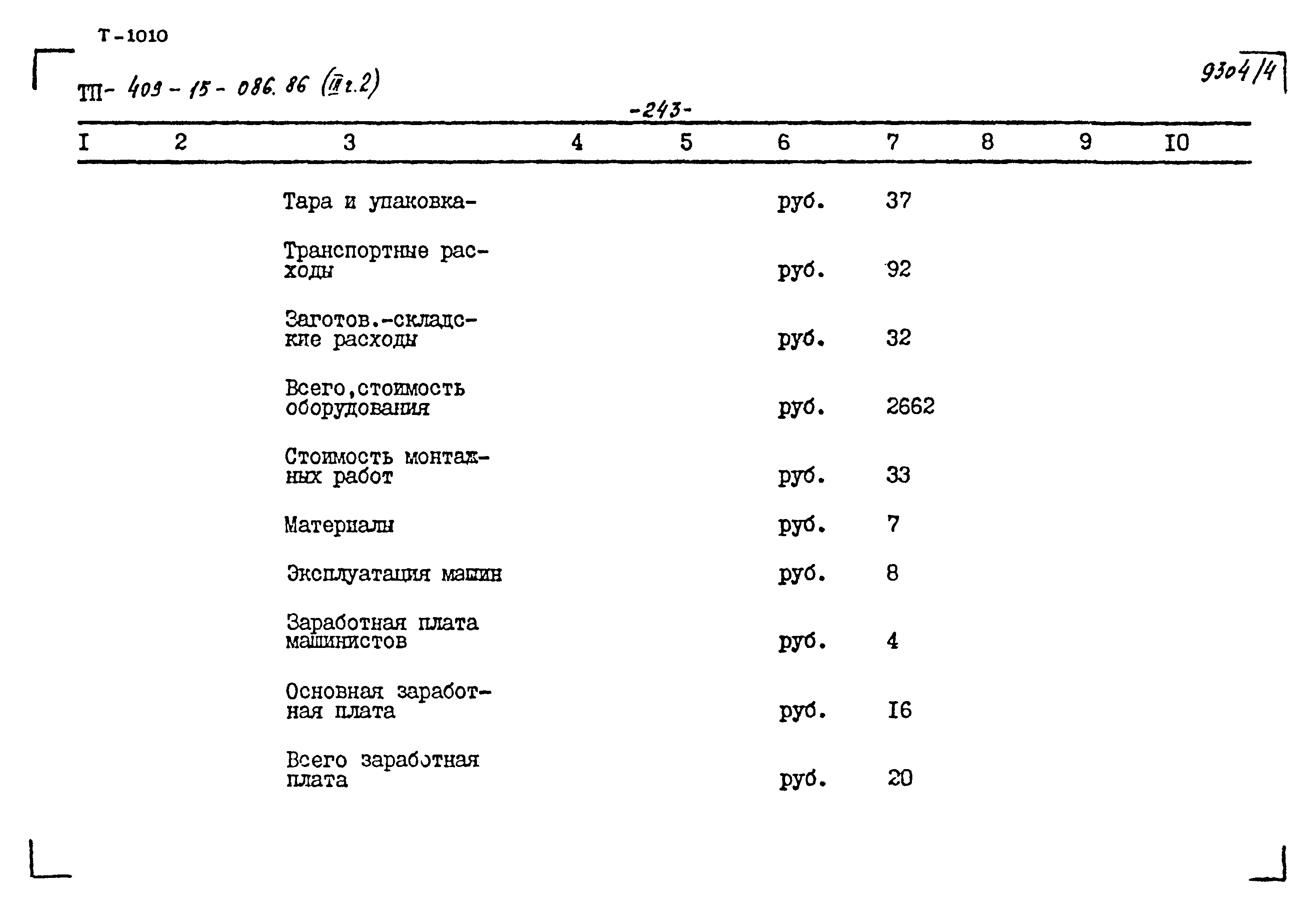 Типовой проект 409-15-086.86