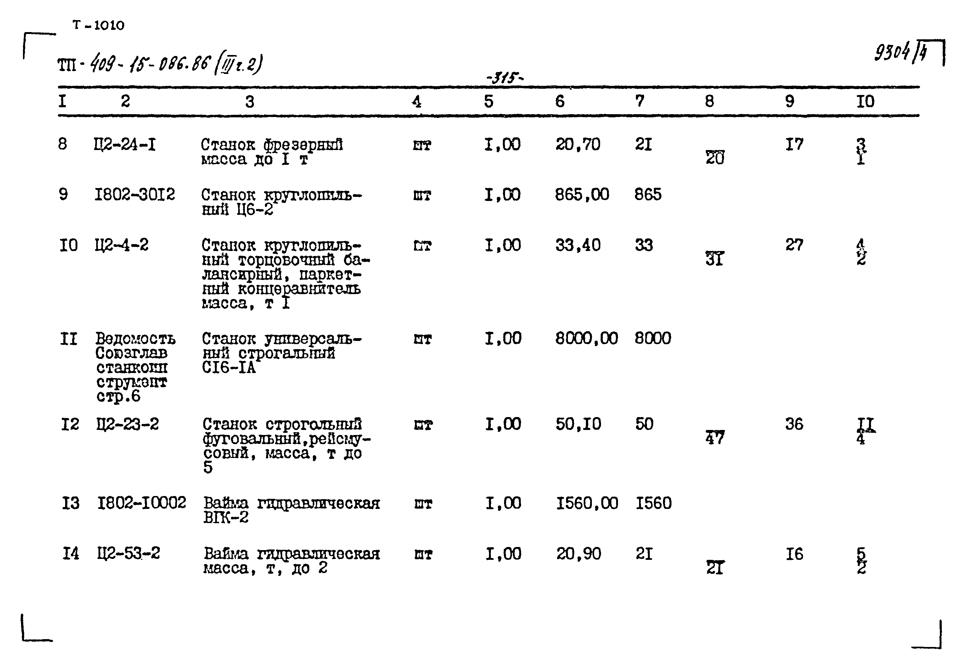 Типовой проект 409-15-086.86