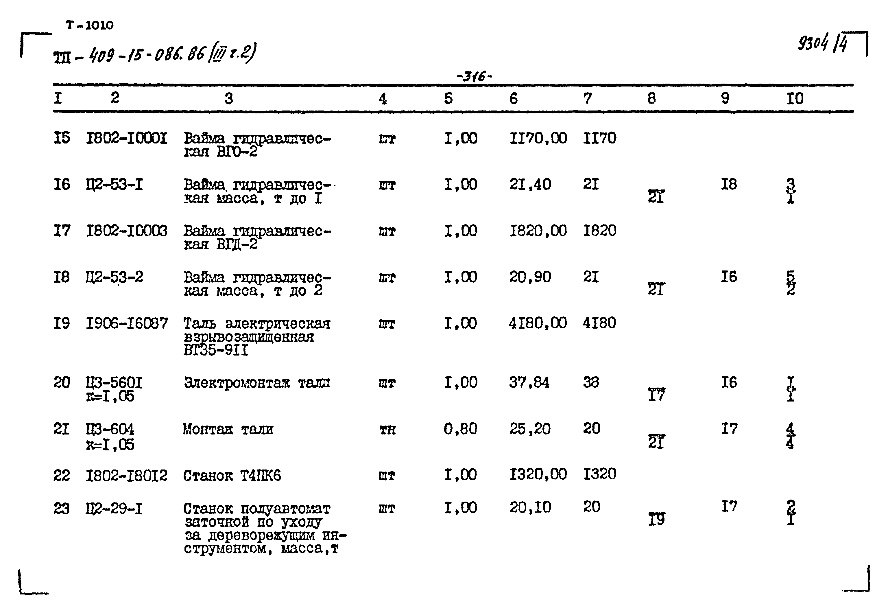 Типовой проект 409-15-086.86