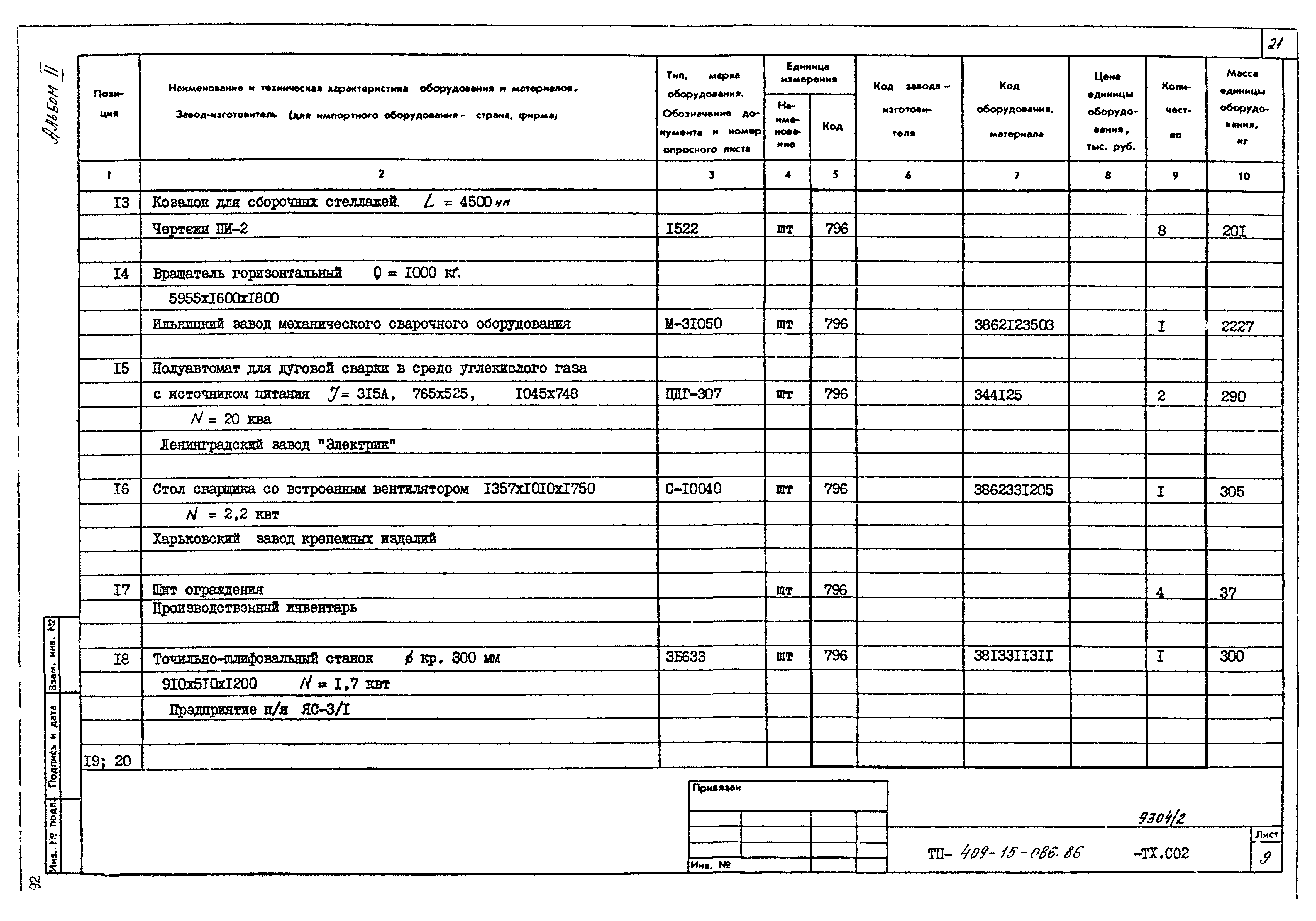 Типовой проект 409-15-086.86