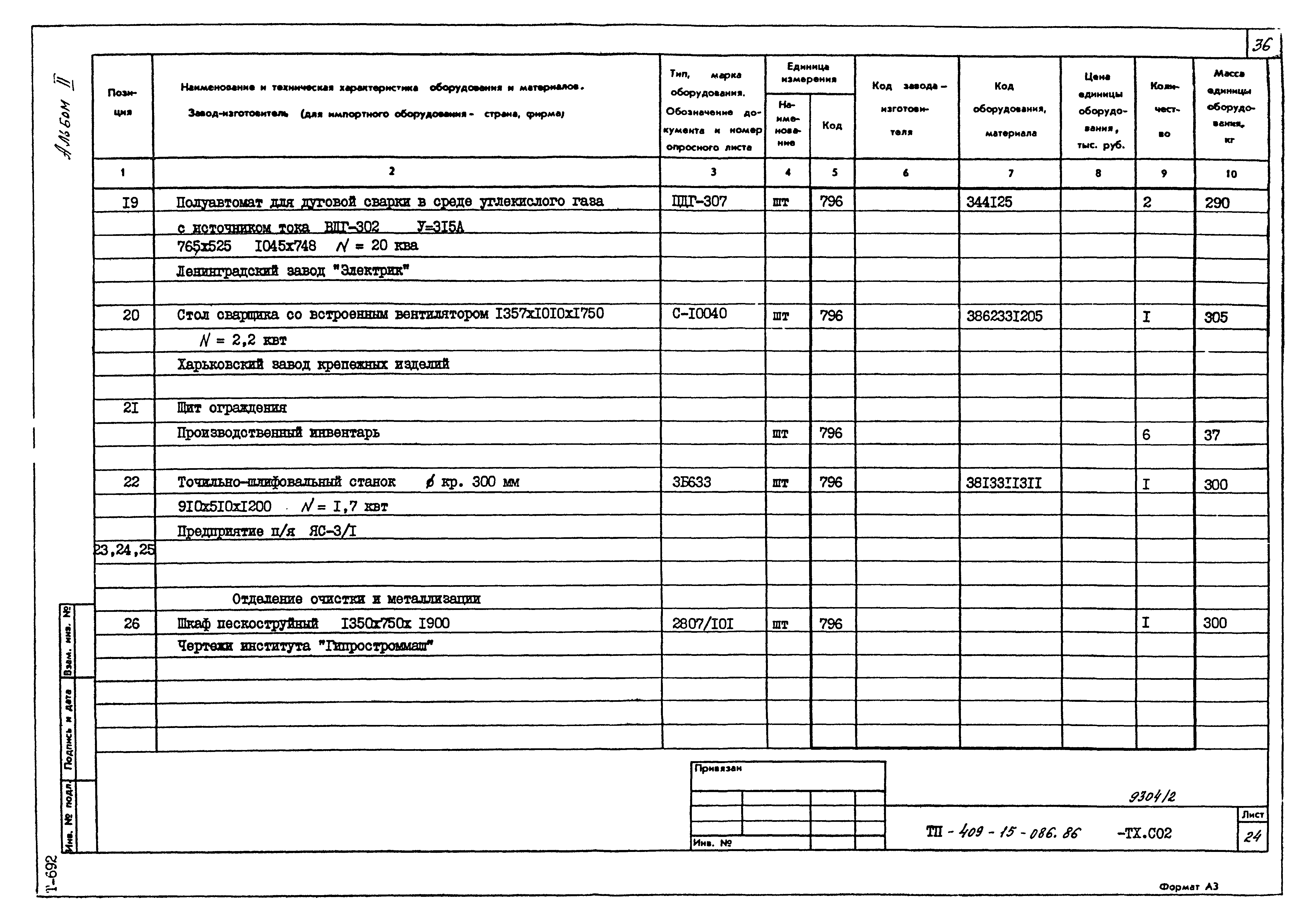 Типовой проект 409-15-086.86