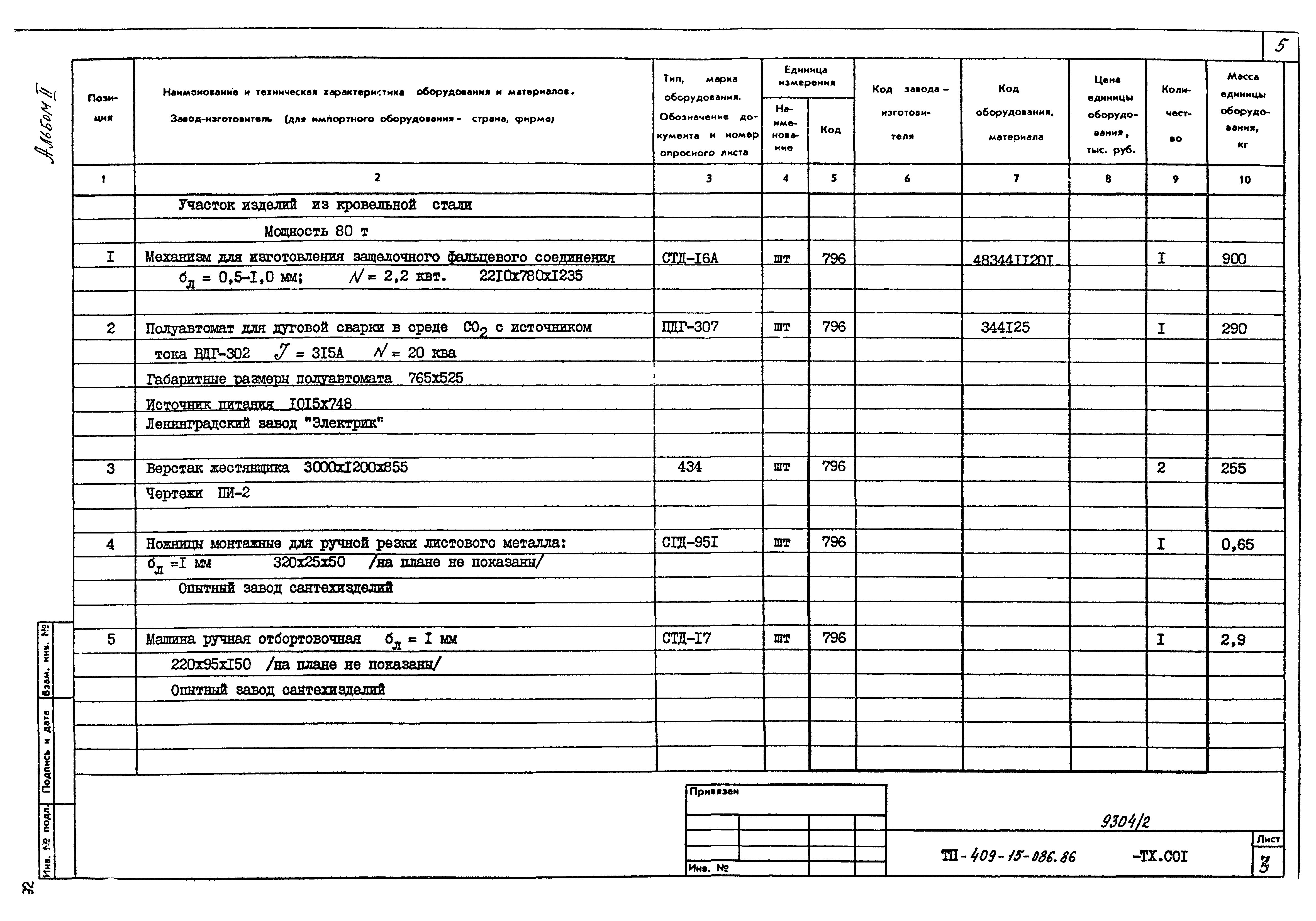 Типовой проект 409-15-086.86