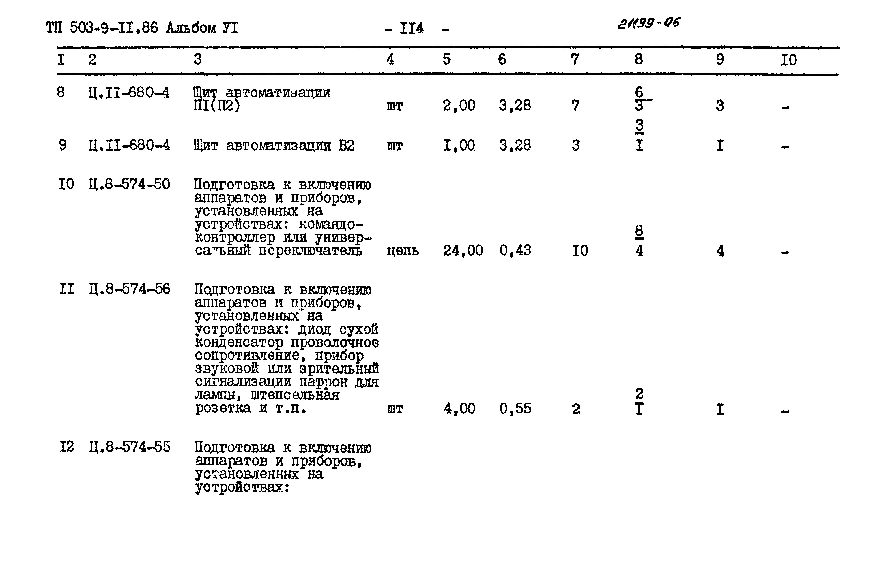 Типовой проект 503-9-11.86