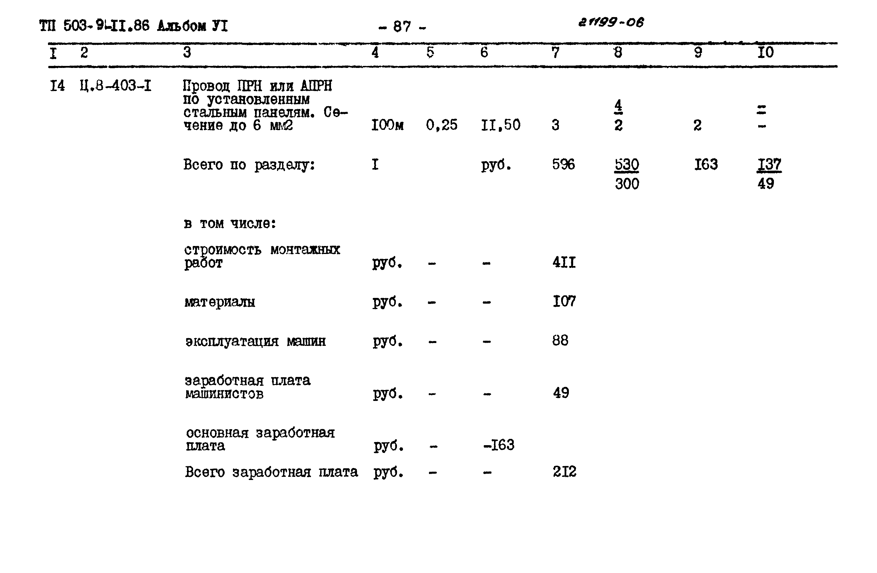 Типовой проект 503-9-11.86