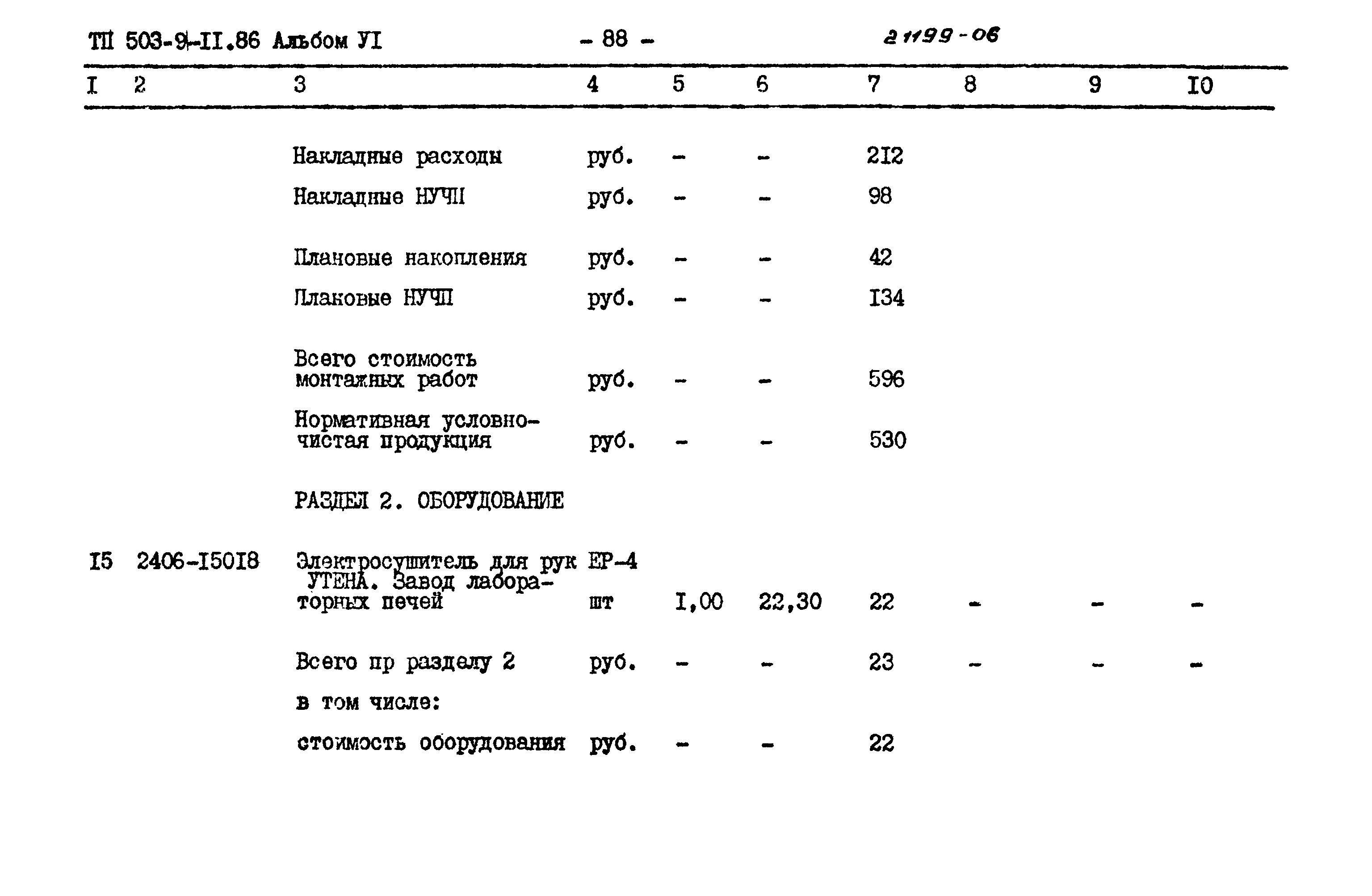 Типовой проект 503-9-11.86