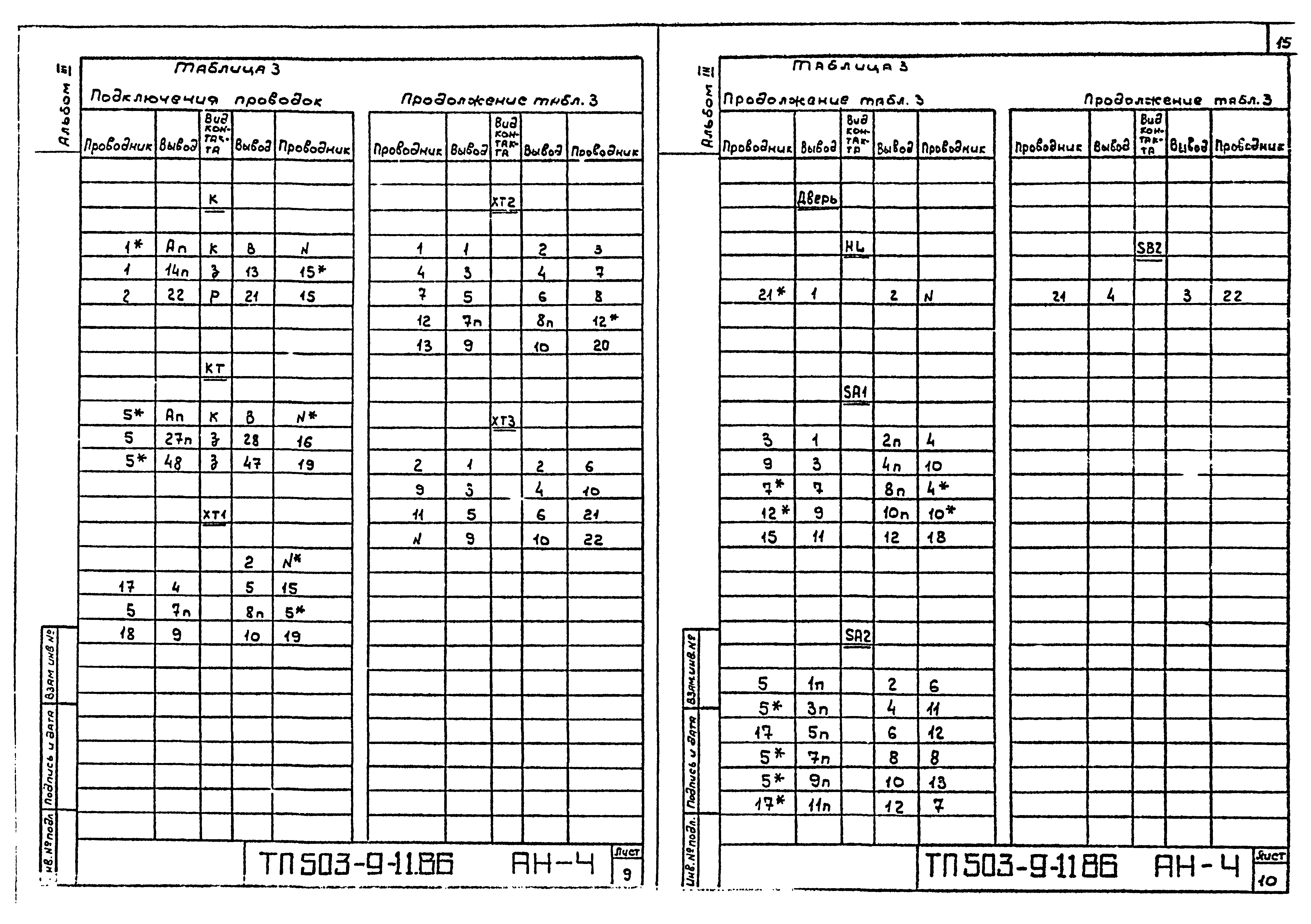 Типовой проект 503-9-11.86