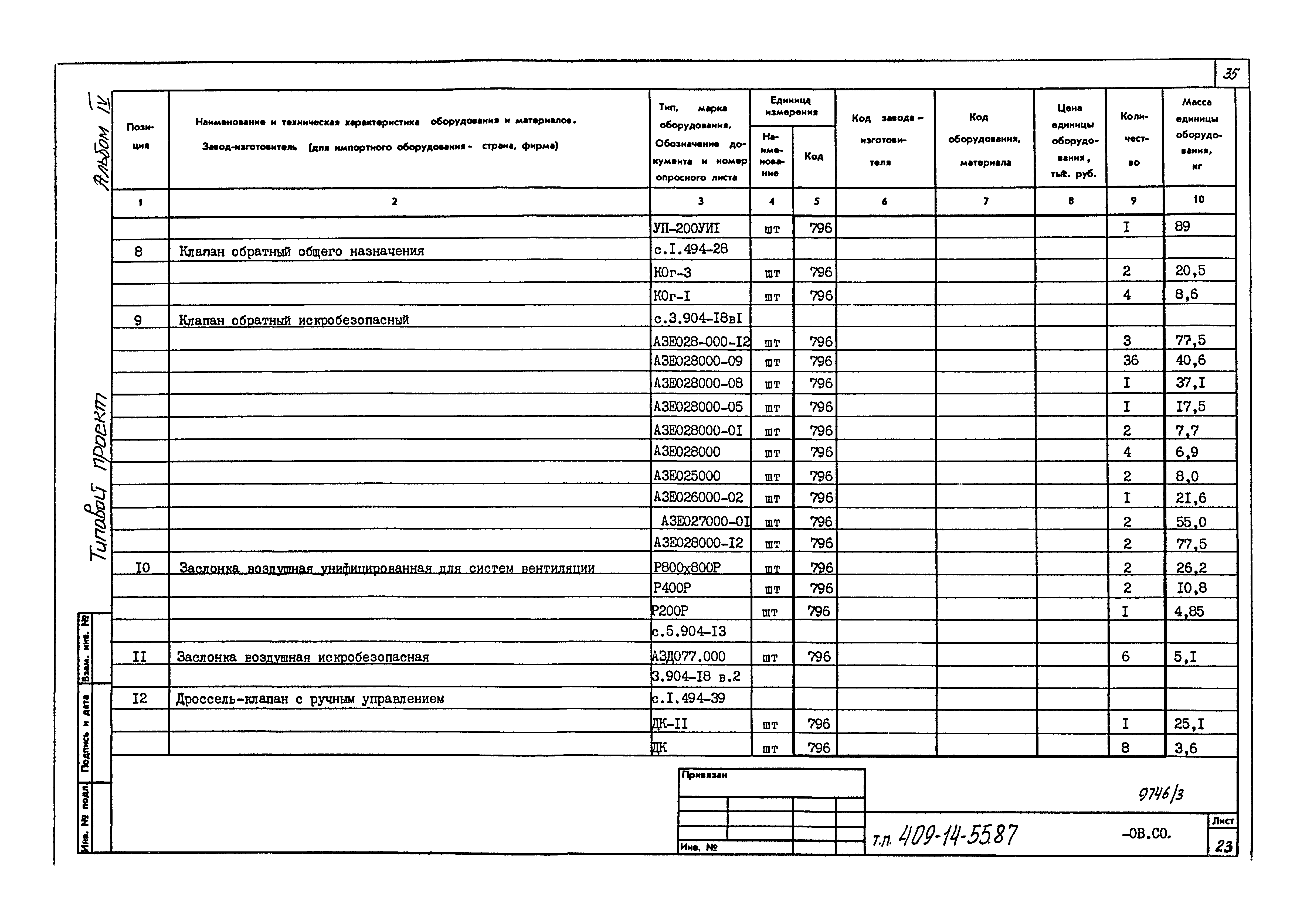 Типовой проект 409-14-55.87