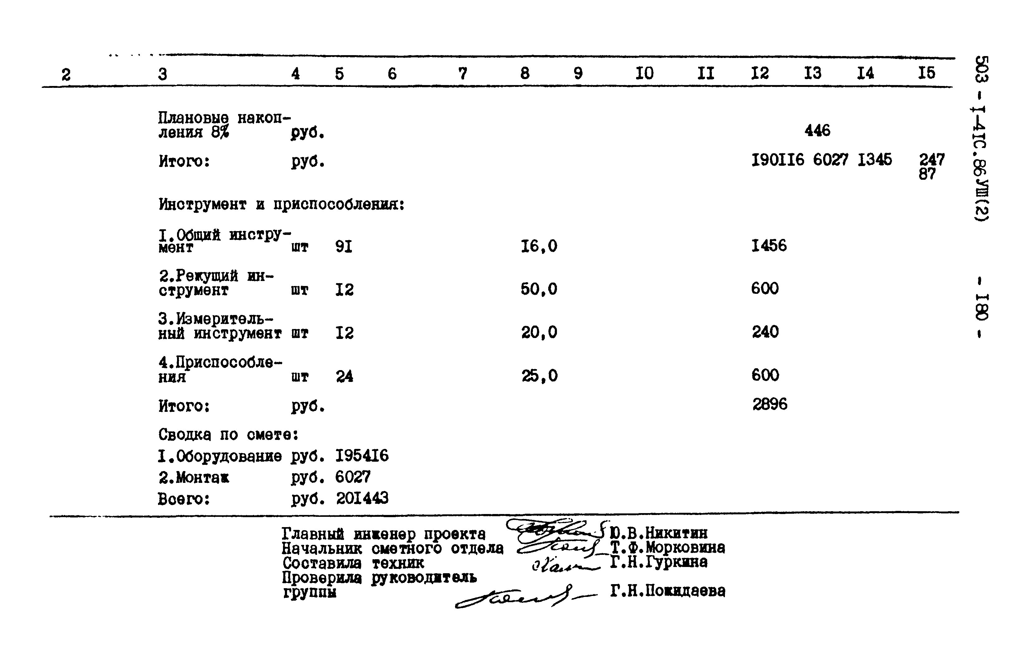 Типовой проект 503-1-41с.86