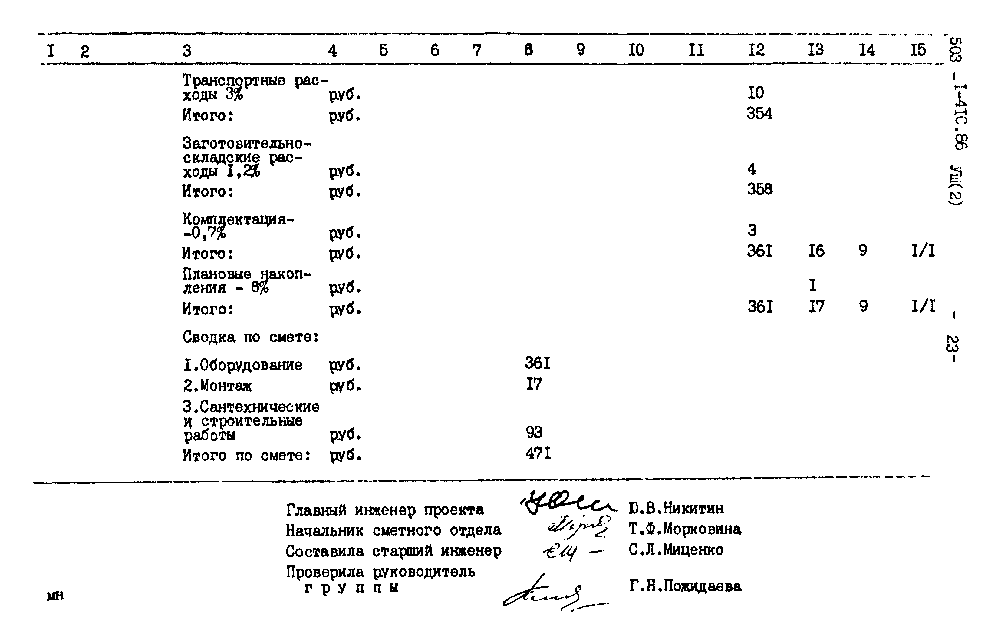 Типовой проект 503-1-41с.86