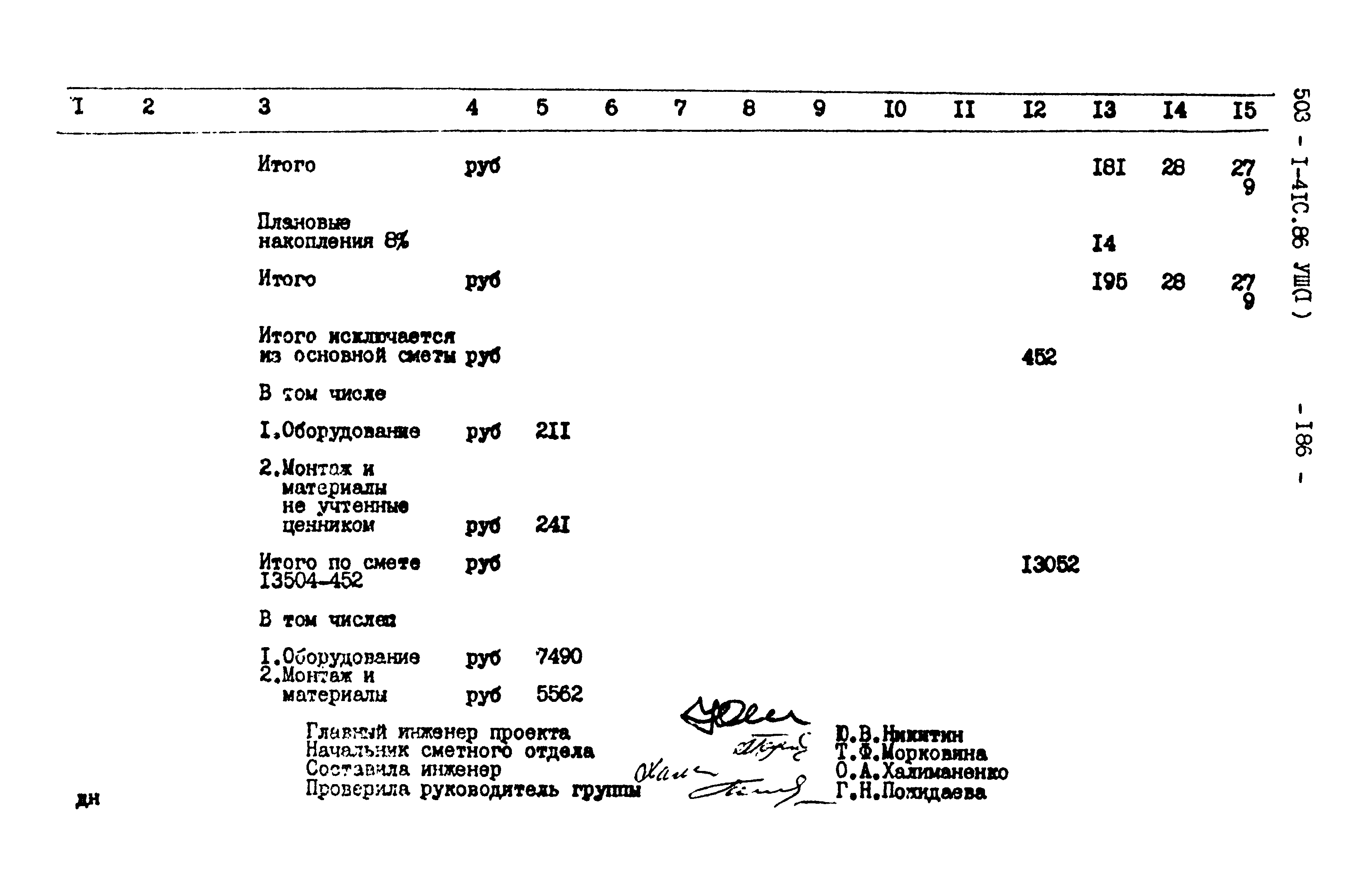 Типовой проект 503-1-41с.86