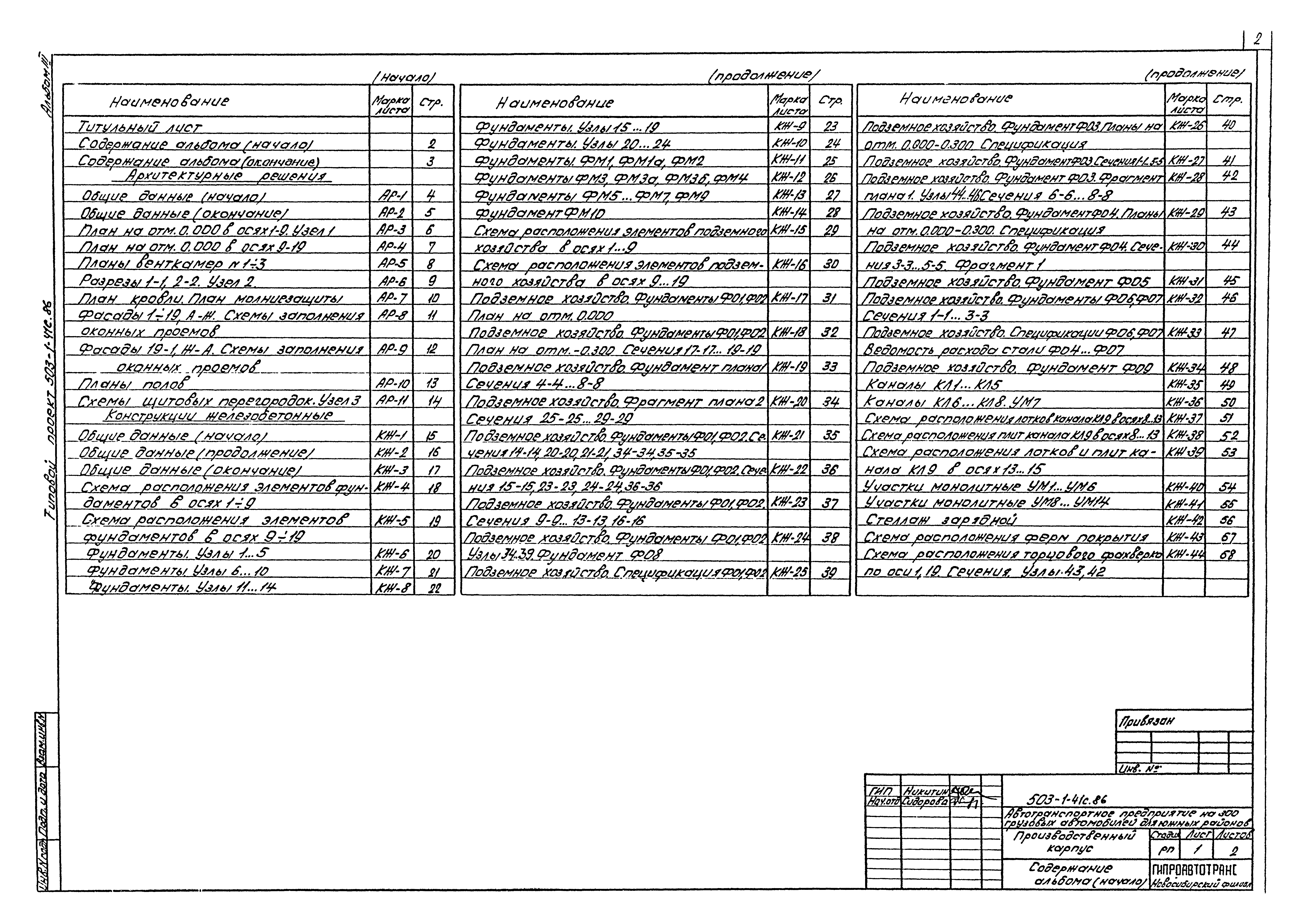 Типовой проект 503-1-41с.86