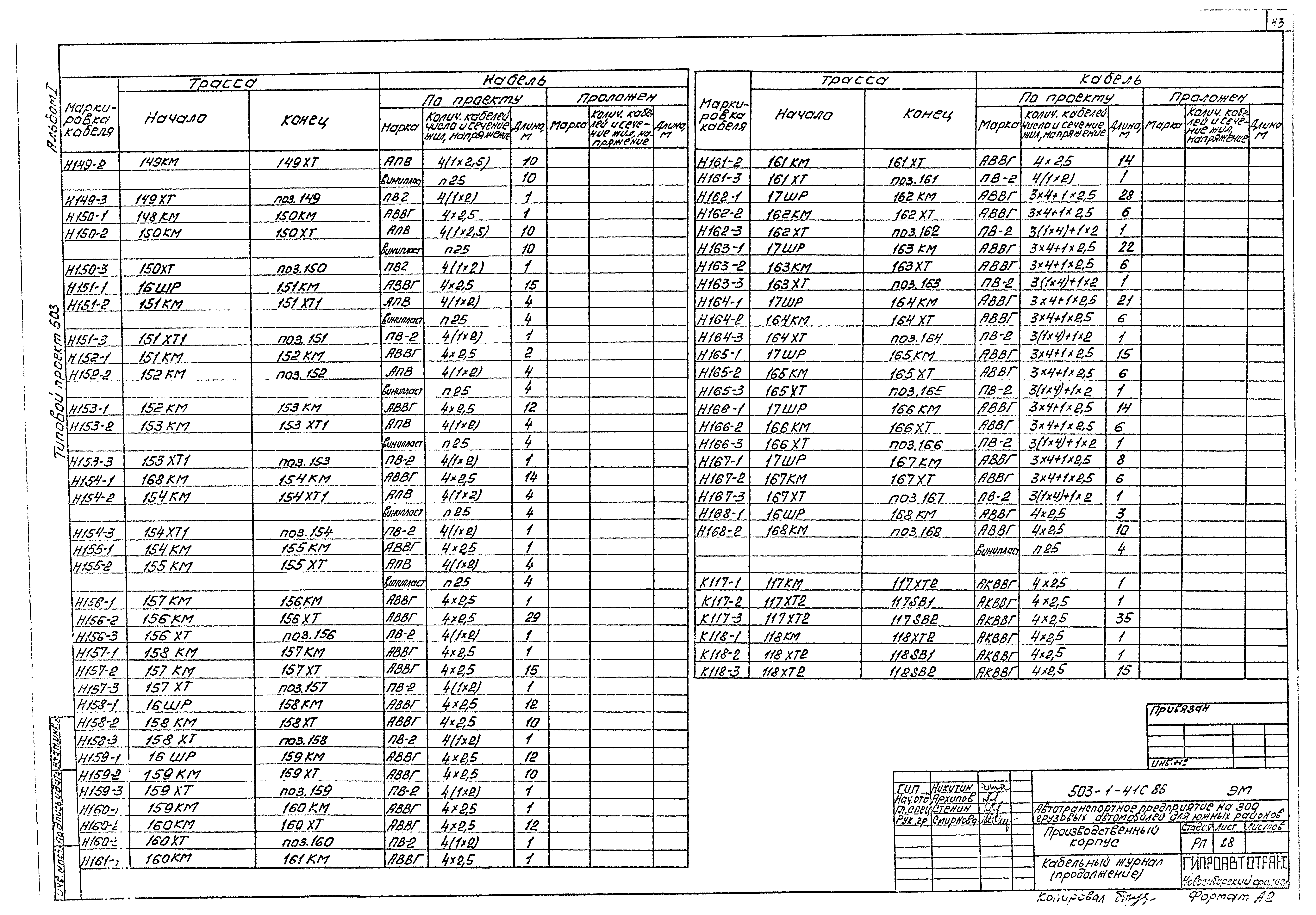 Типовой проект 503-1-41с.86