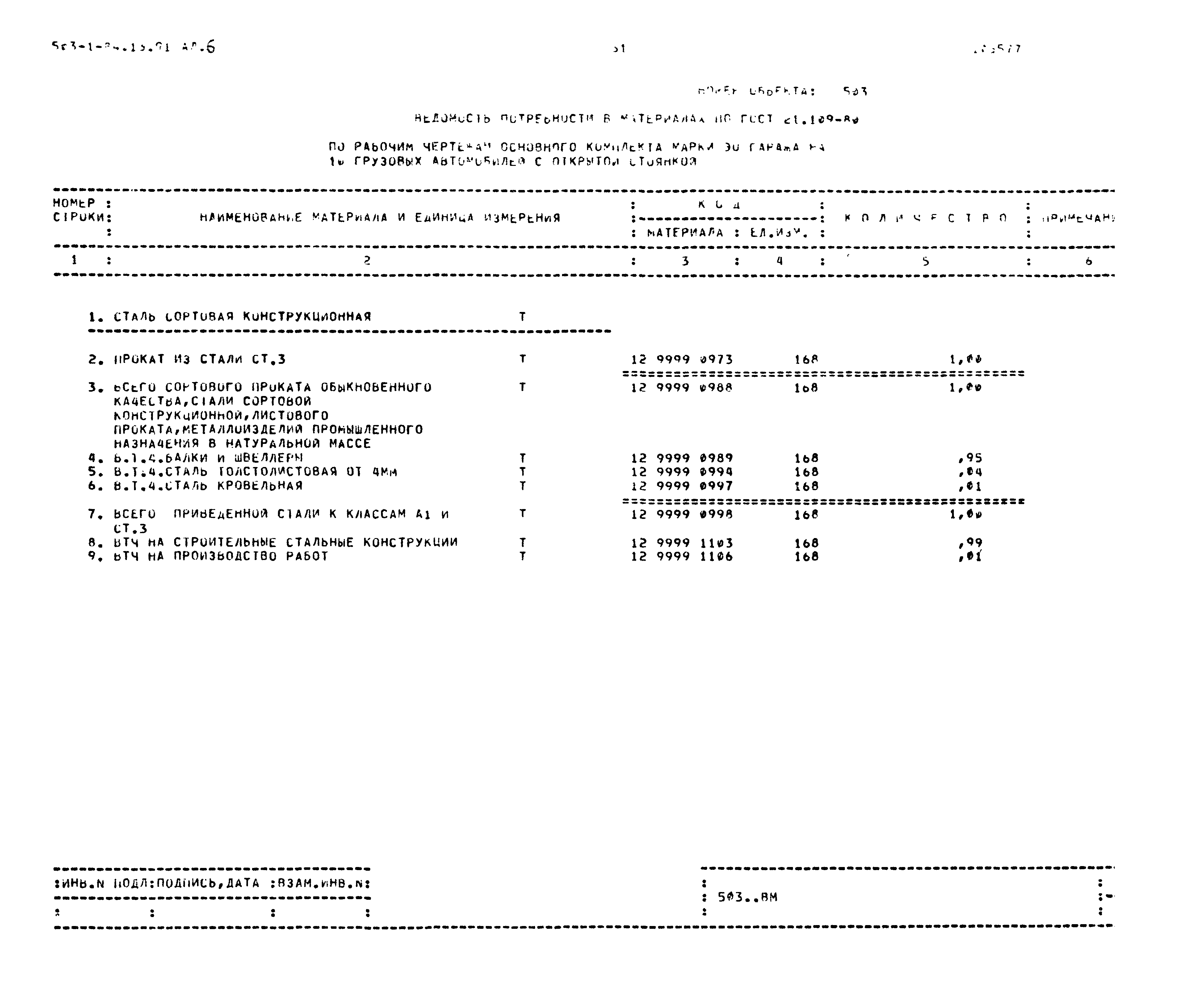Типовой проект 503-1-84.13.91