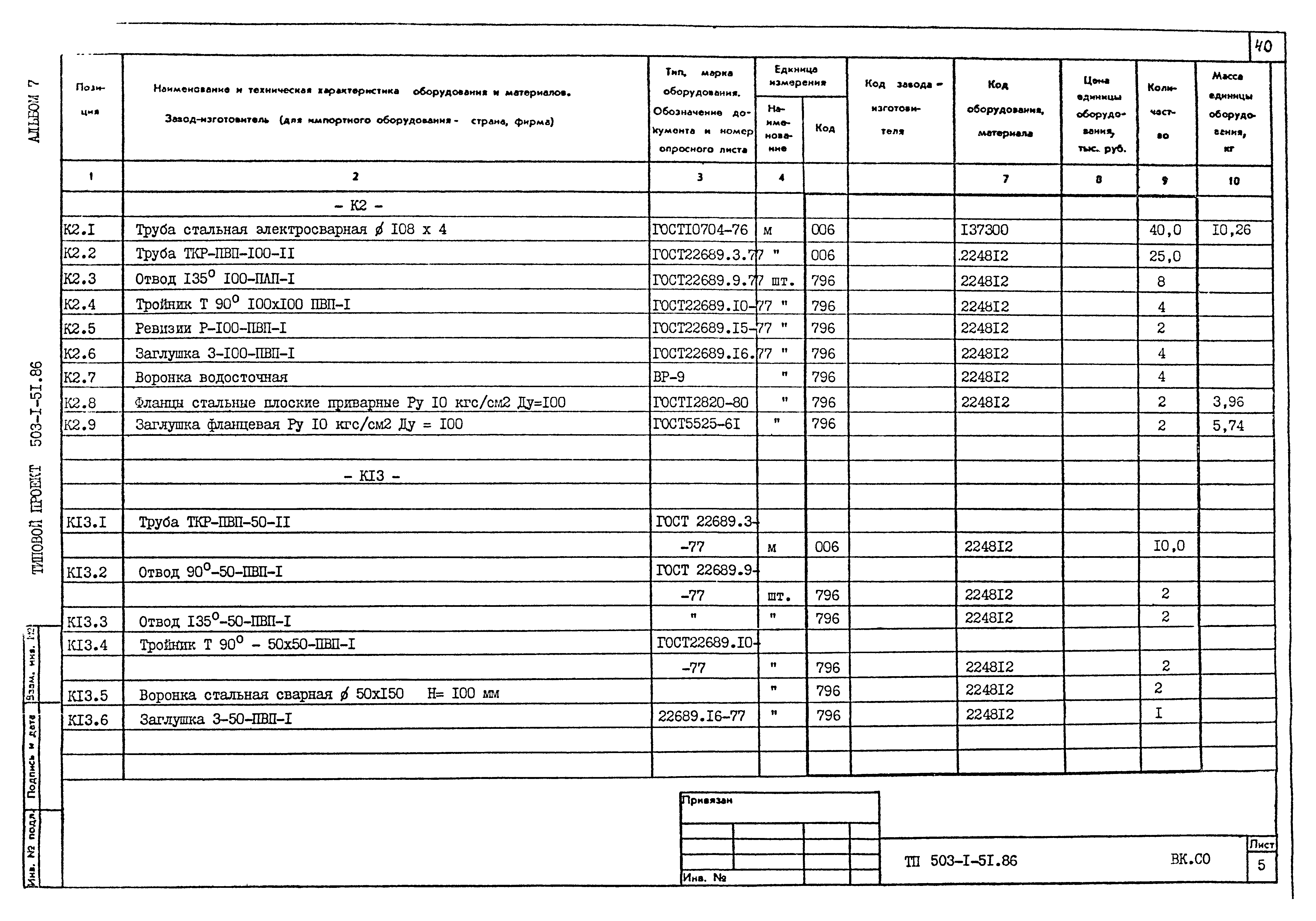 Типовой проект 503-1-51.86