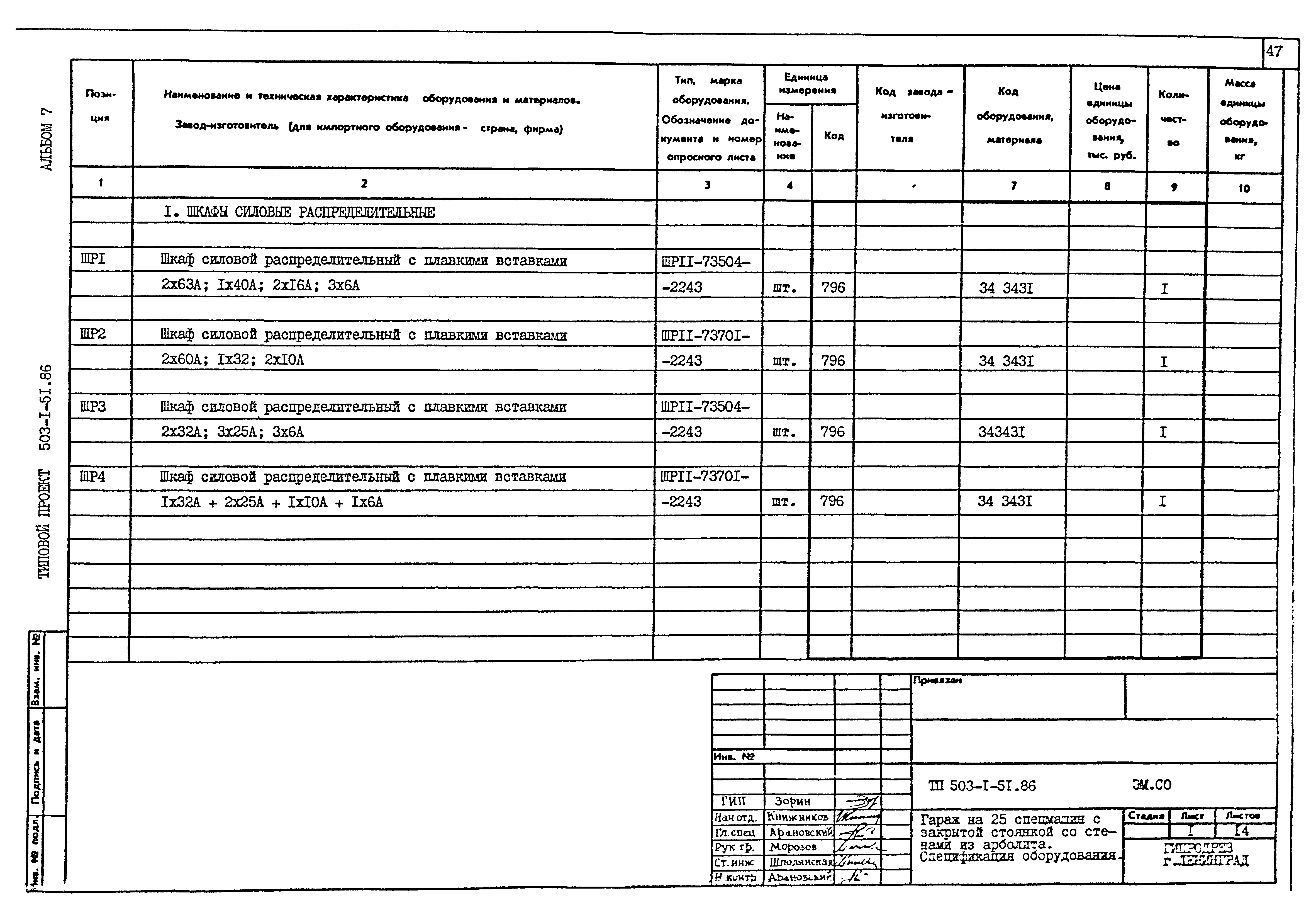 Типовой проект 503-1-51.86