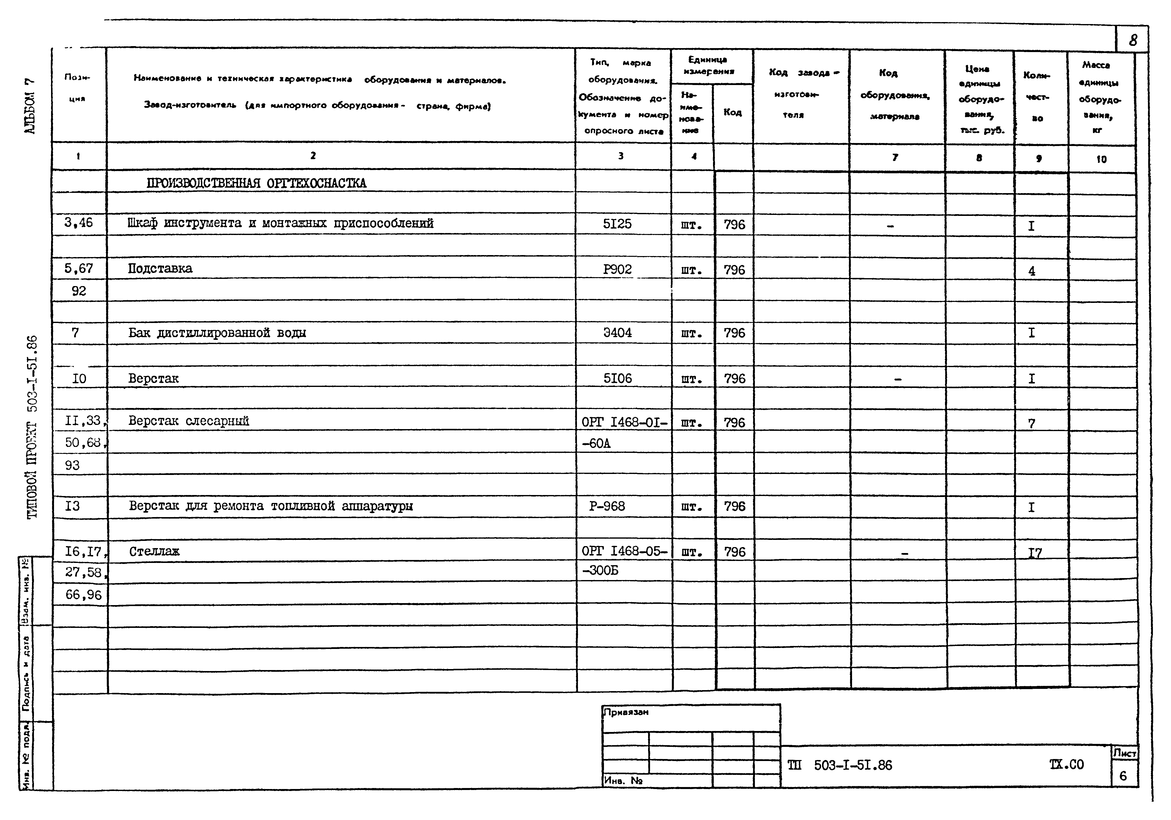 Типовой проект 503-1-51.86