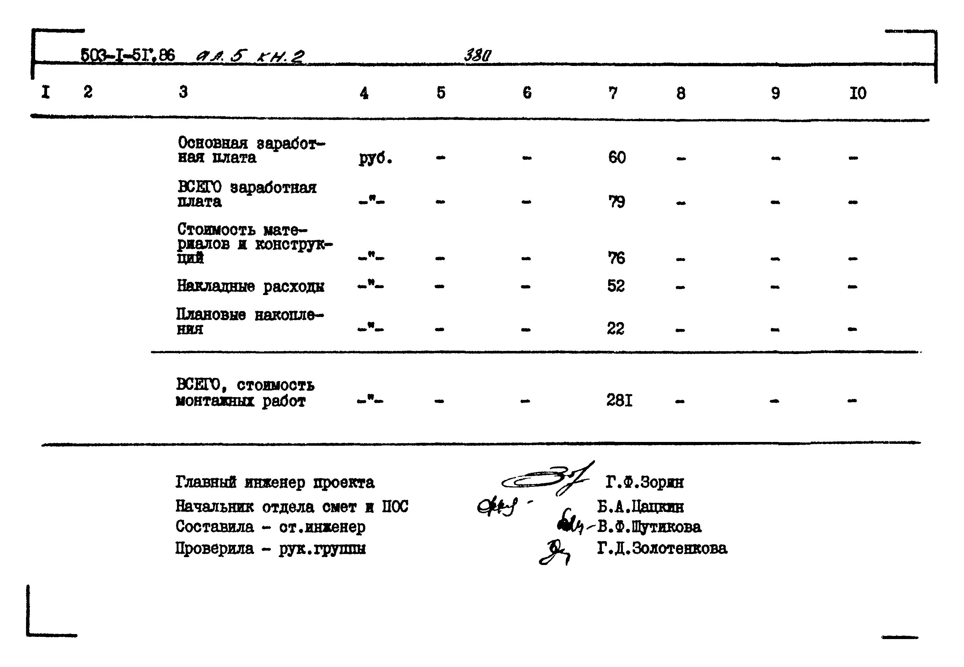 Типовой проект 503-1-51.86