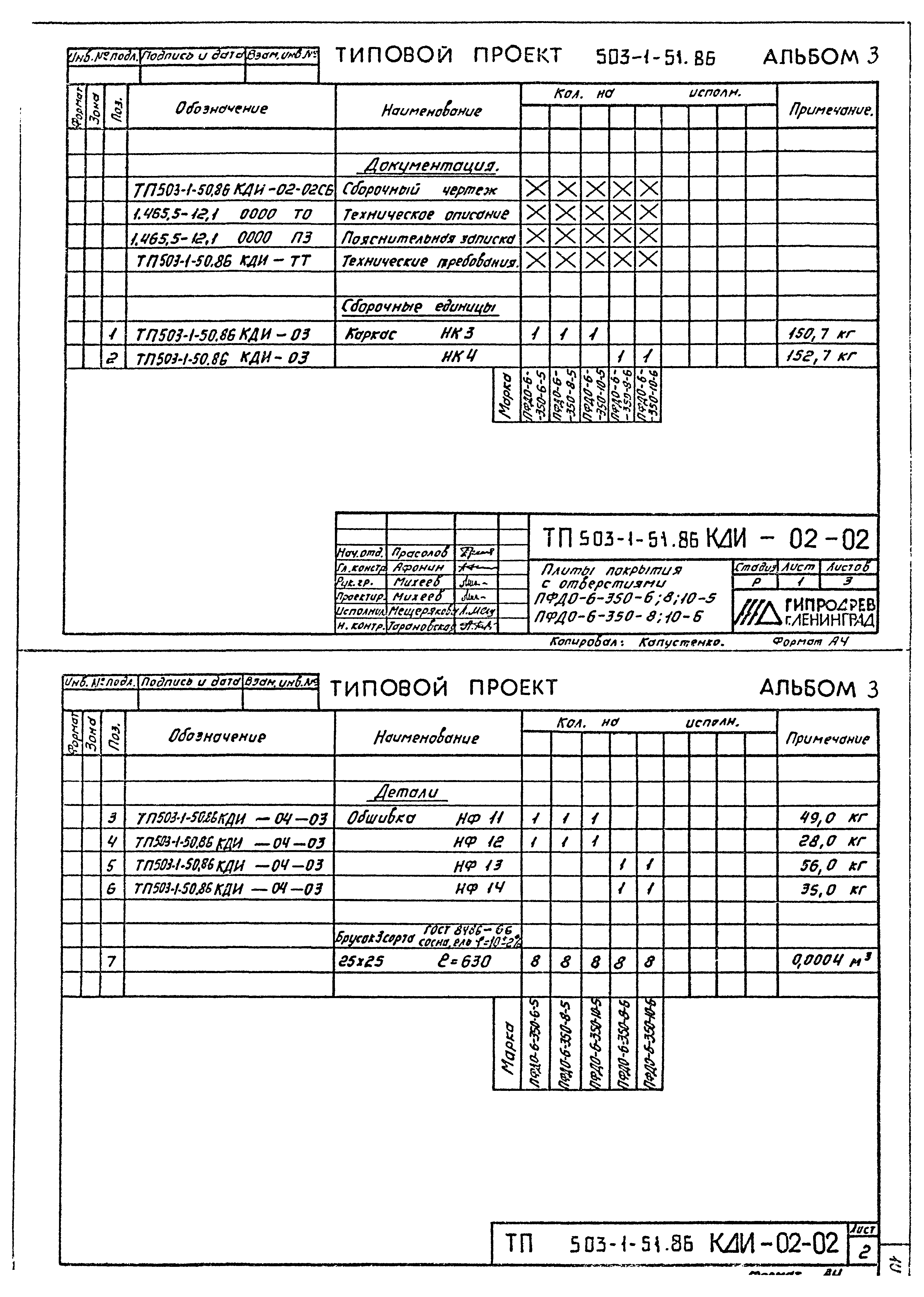 Типовой проект 503-1-51.86