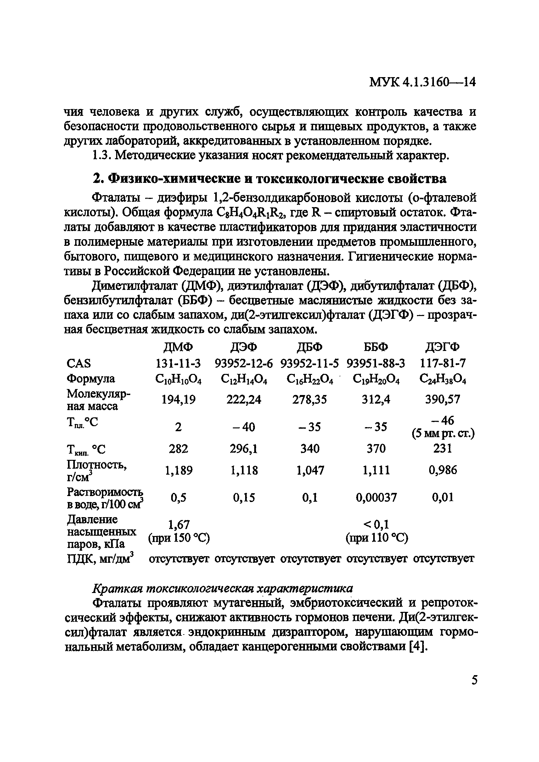 МУК 4.1.3160-14