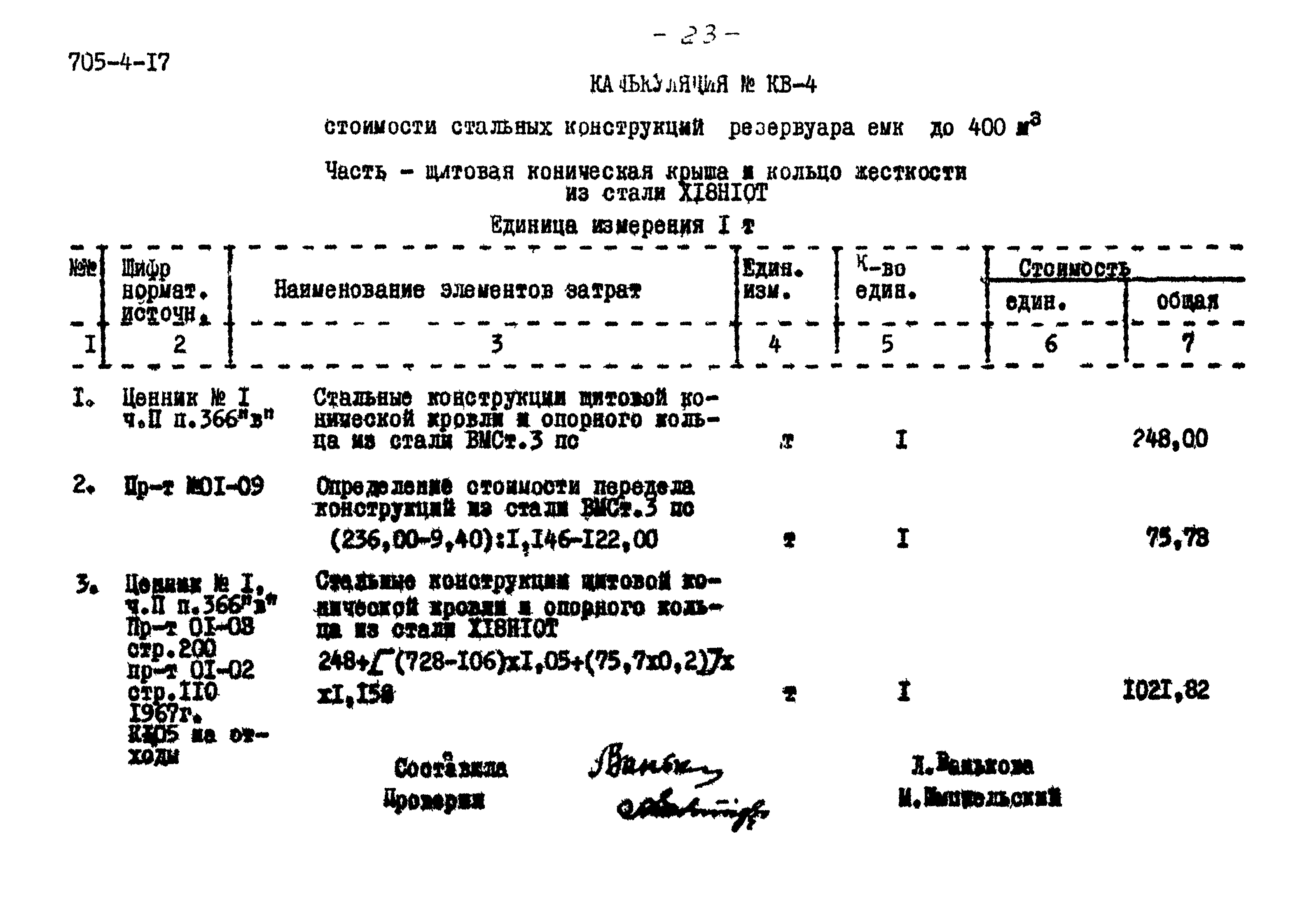 Типовой проект 705-4-17